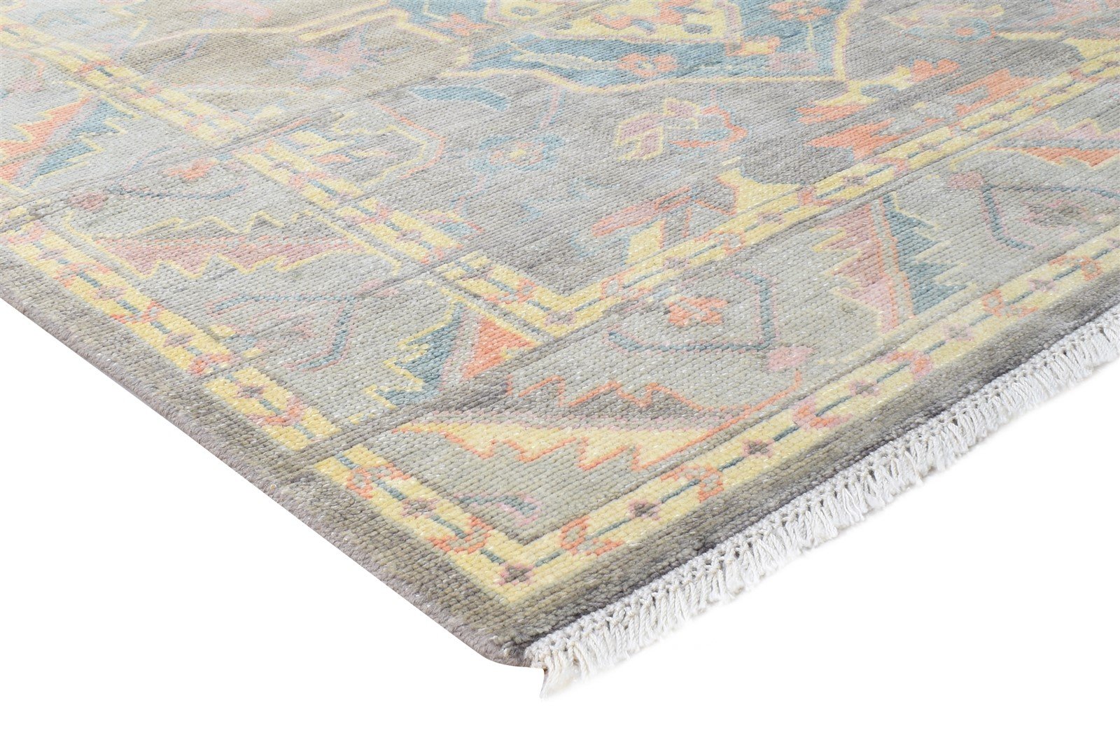 Brown Wool Rug 8' X 10' Persian Hand Knotted Oushak Oriental Large Carpet   7864625594517
