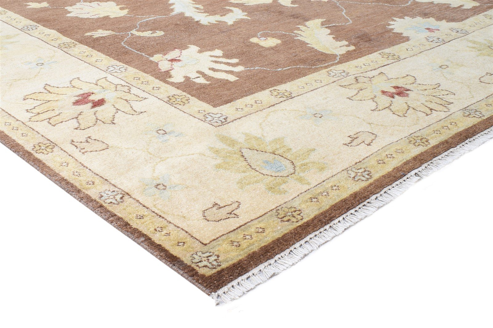 Brown Wool Rug 8' X 10' Persian Hand Knotted Oushak Oriental Large Carpet   7864599937173