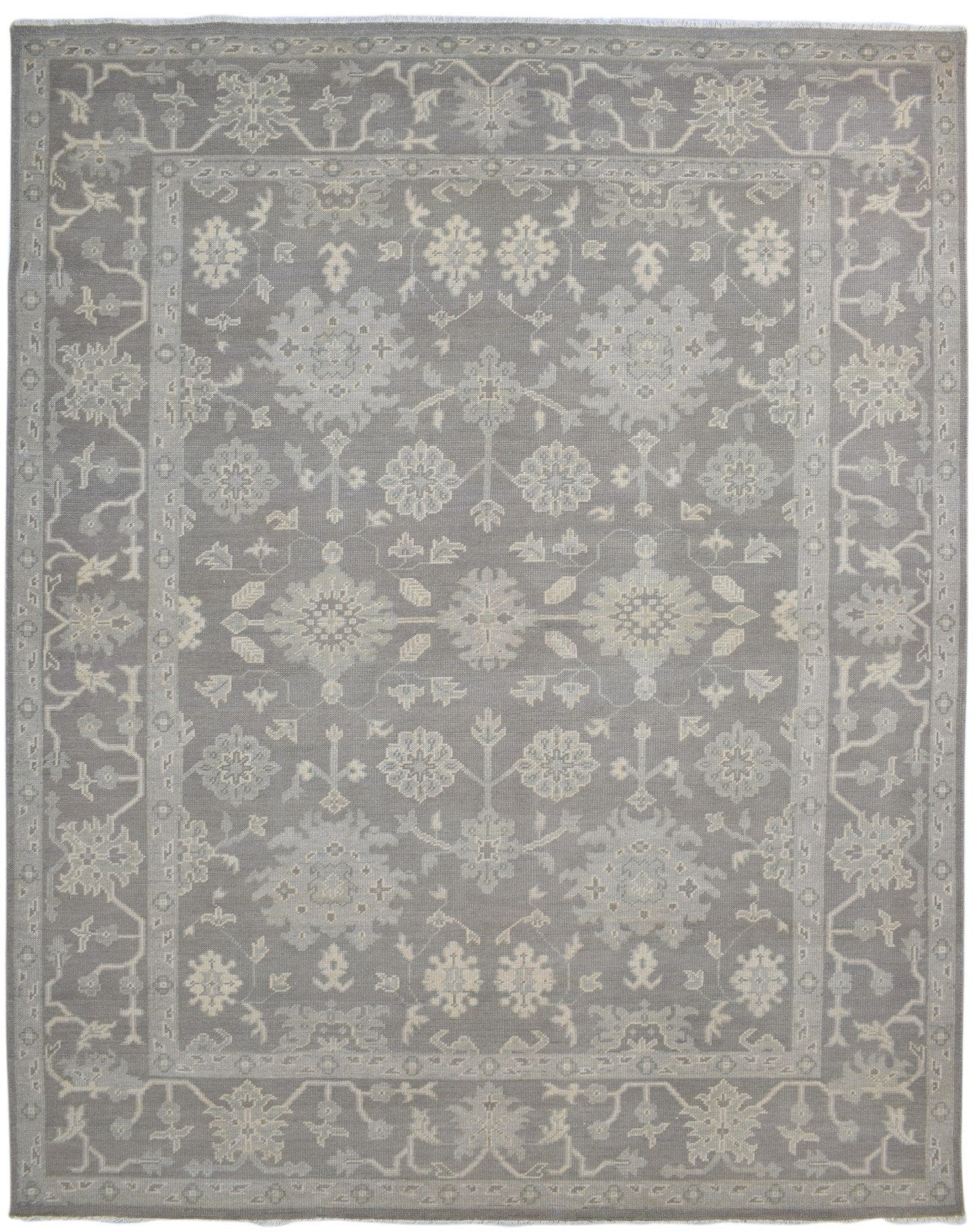 Brown Wool Rug 8' X 10' Persian Hand Knotted Oushak Oriental Large Carpet   7860688191637