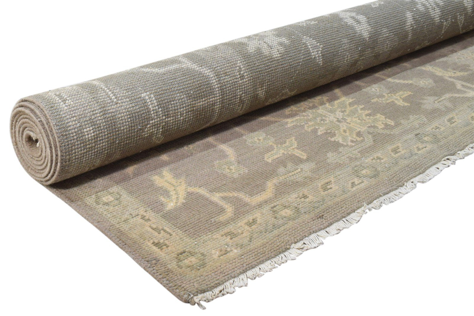 Brown Wool Rug 8' X 10' Persian Hand Knotted Oushak Oriental Large Carpet   7860688191637