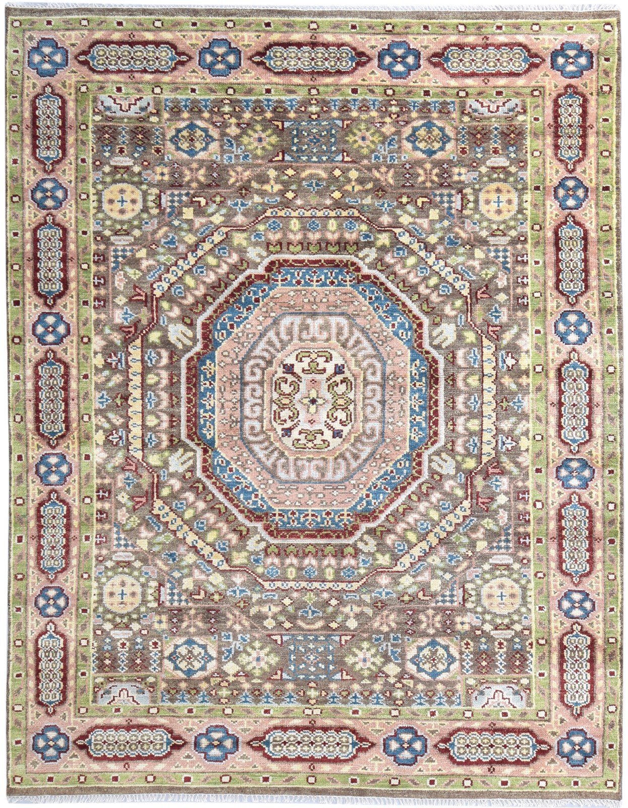 Brown Wool Rug 8' X 12' Persian Hand Knotted Khotan Oriental Large Carpet   7864971362453