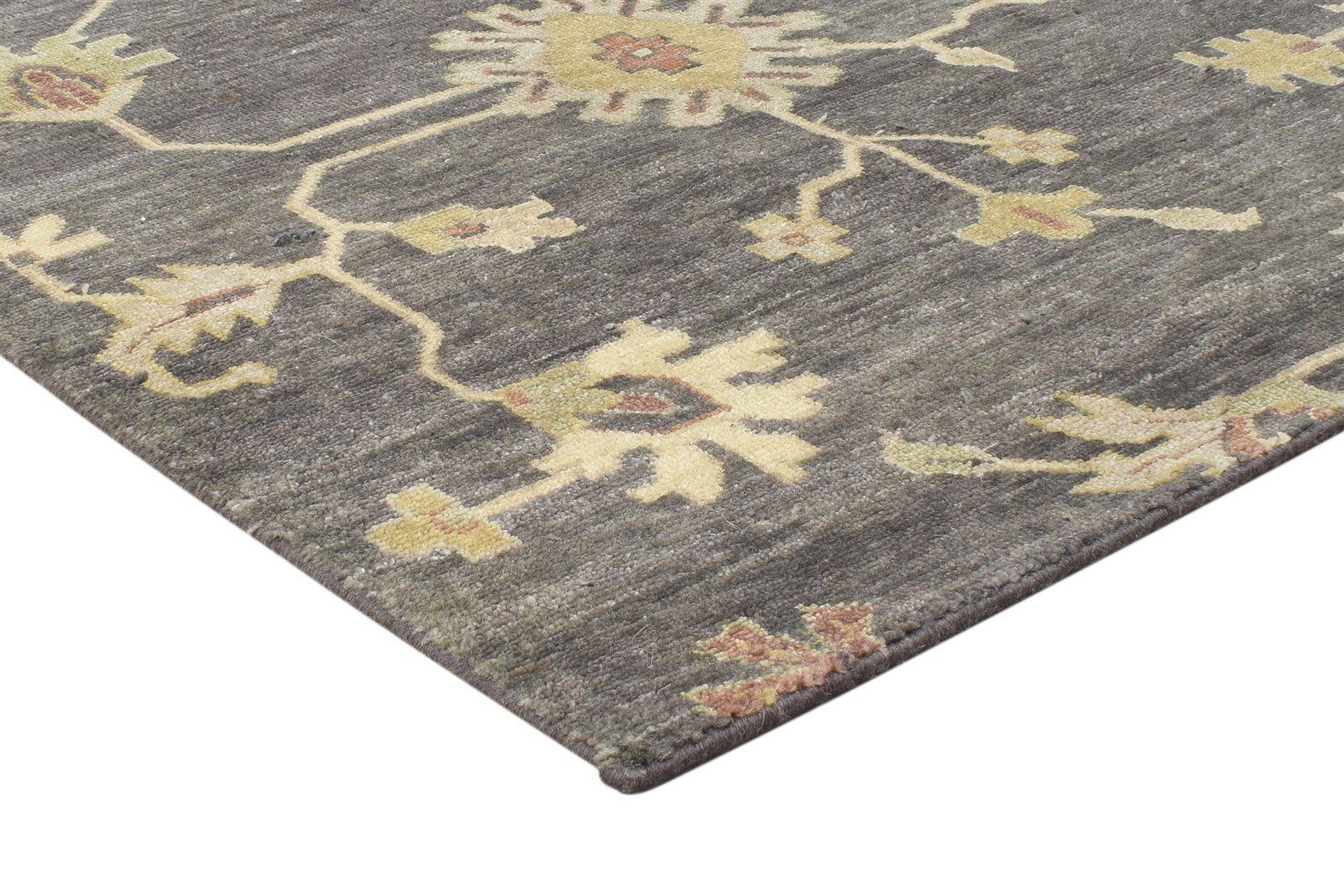 Brown Wool Rug 8' X 9' Persian Hand Knotted Kashan Oriental Large Carpet   7864497864853