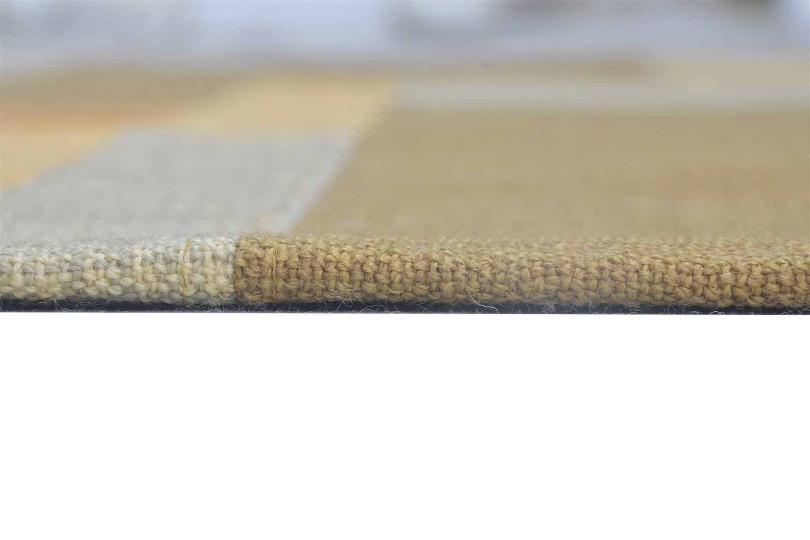 Brown Wool / Silk Rug 5X7 Modern Jacquard Loom Scandinavian Geometric Room Size   7864178573461
