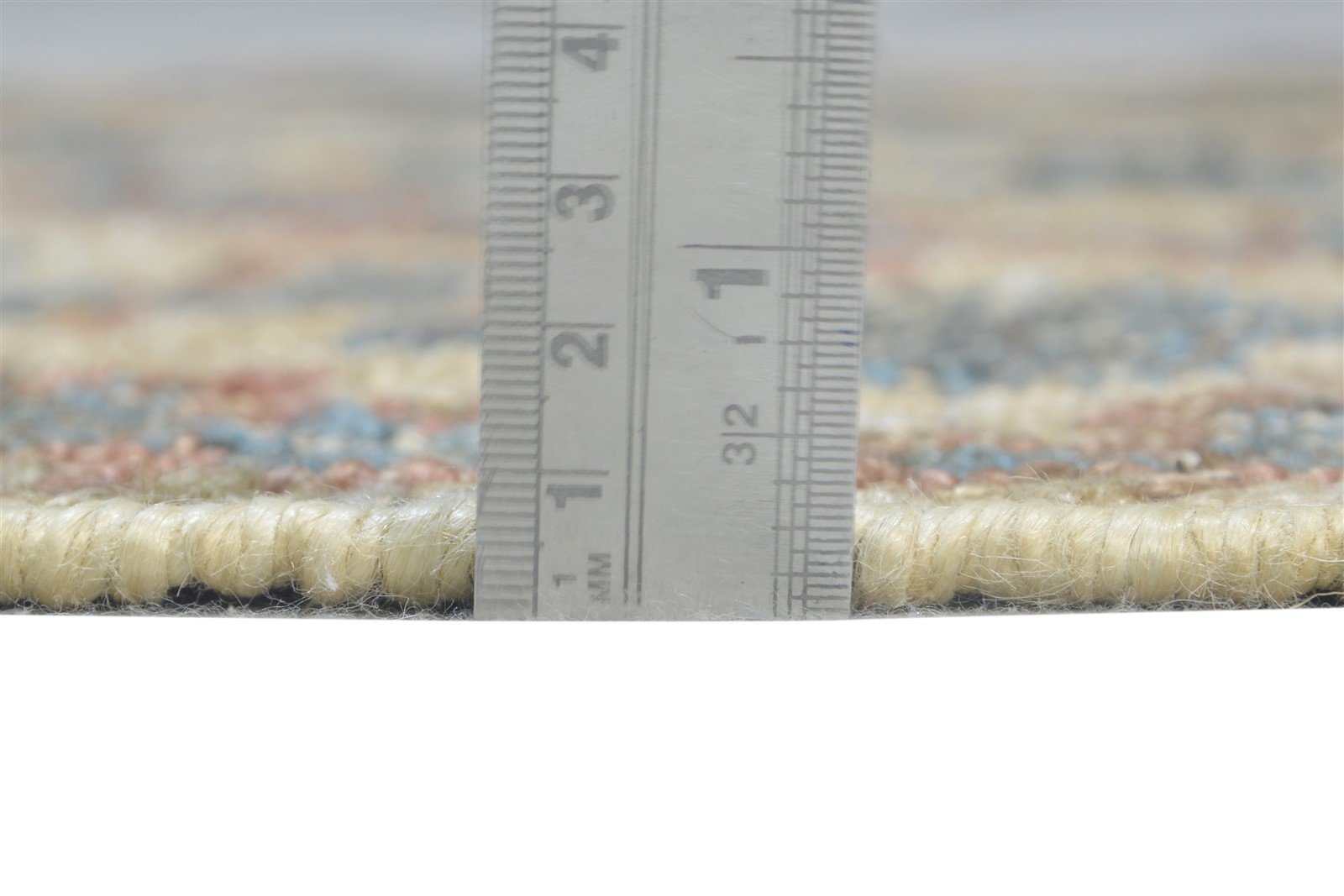 Camile Beige Jute Rug 4' X 6' Modern Dhurrie Moroccan Geometric   7865076121749