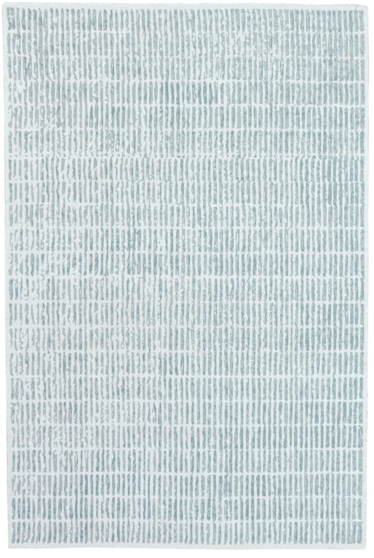 Capitola Handmade Aqua Blue Soft Rug | Modern Abstract Linear Grids Checks Area Rug   9123653714069