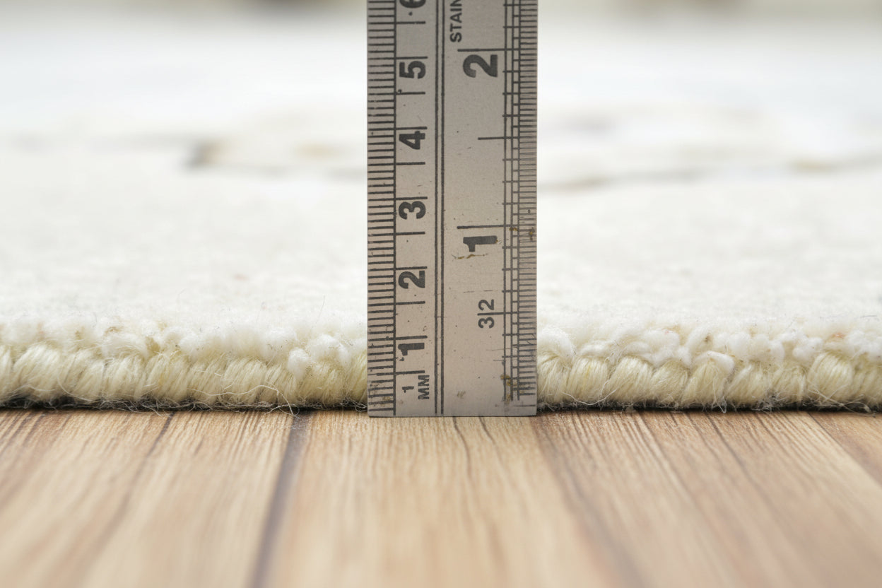 Capitola Handmade Blue Soft Rug | Modern Abstract Linear Grids Checks Area Rug   9122059026581