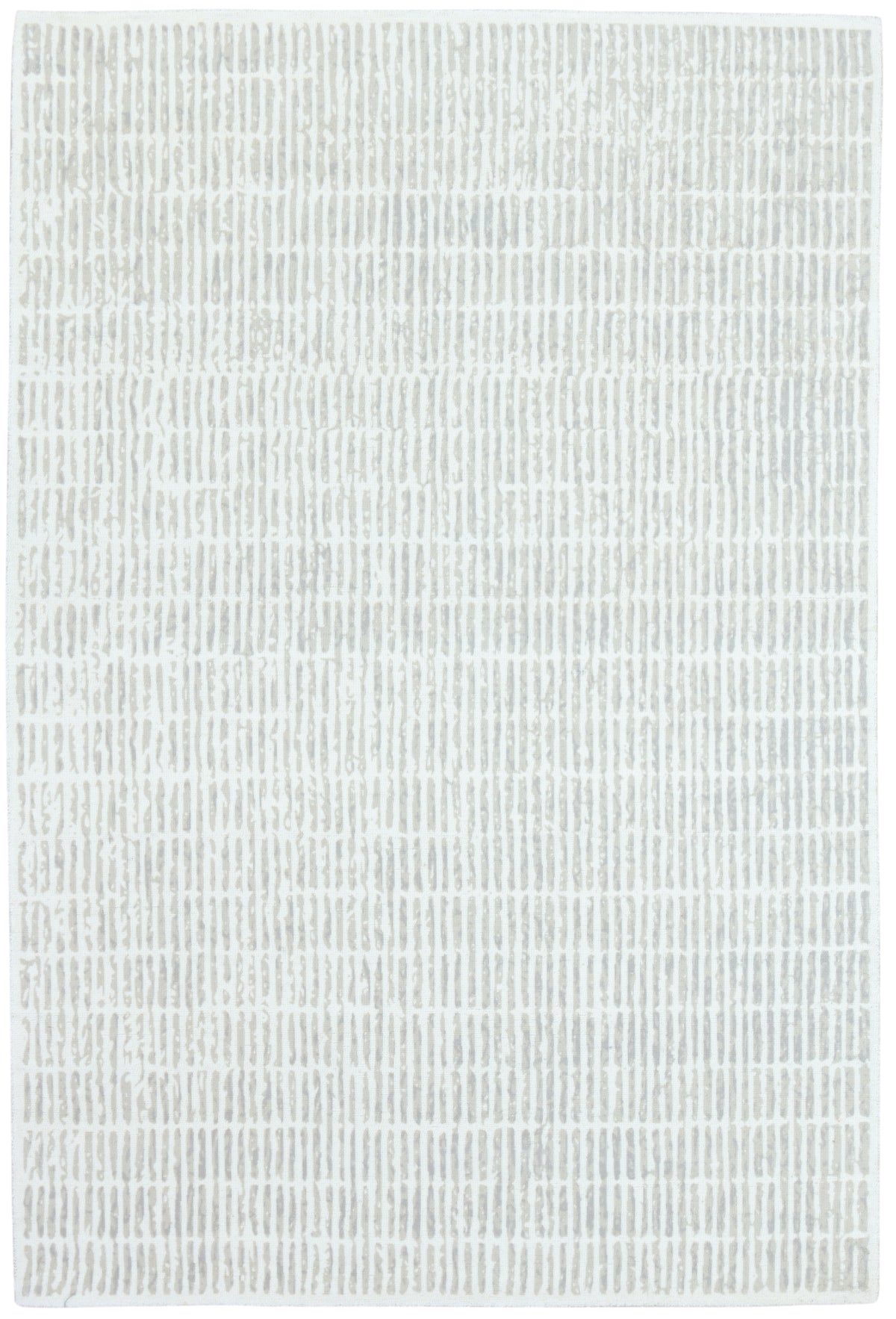 Capitola Handmade Grey Soft Rug | Modern Abstract Linear Grids Checks Area Rug   9121454981269