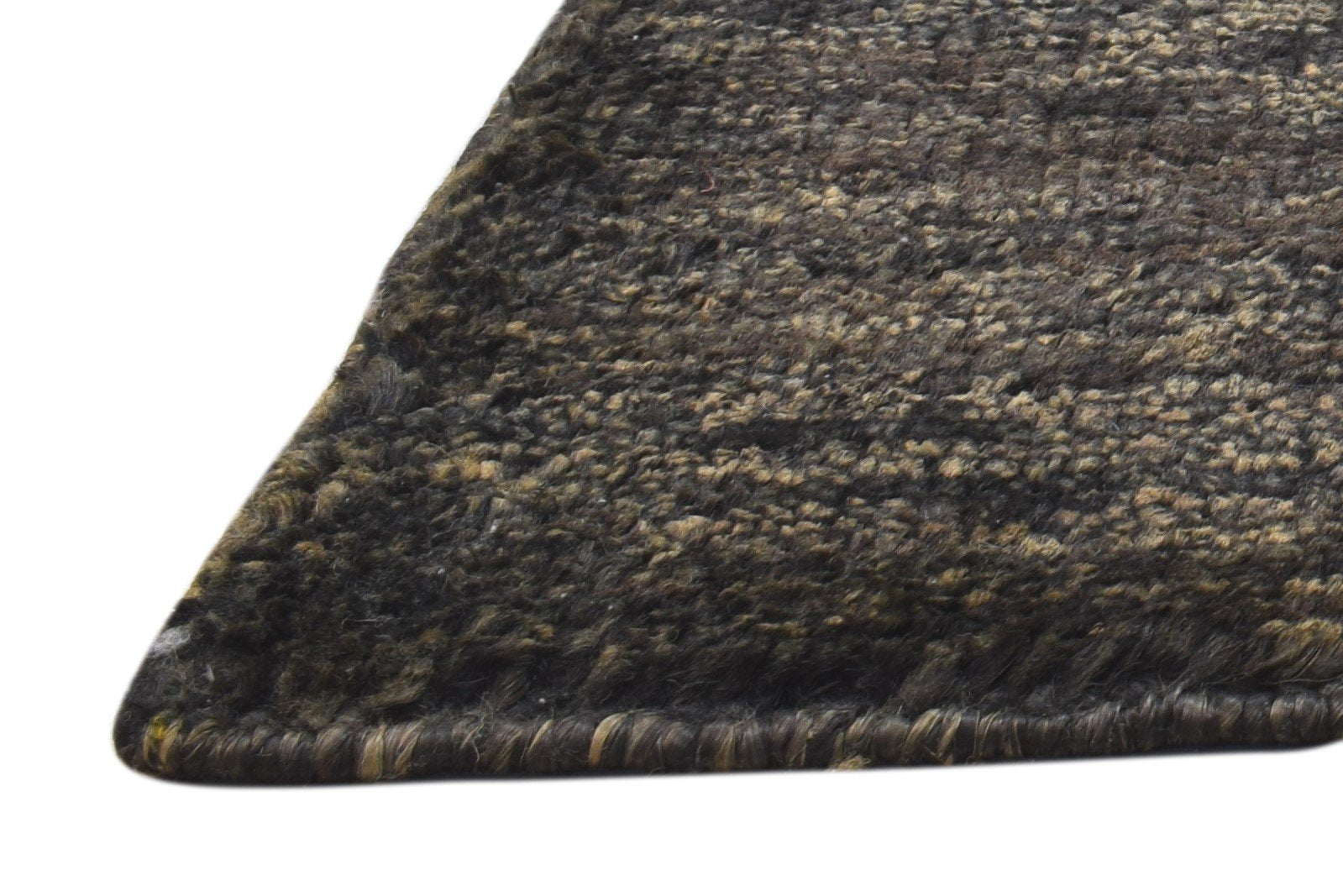 Charcoal Jute Rug 2' X 3' Modern Hand Knotted Scandinavian Solid Small Carpet   7864100585621