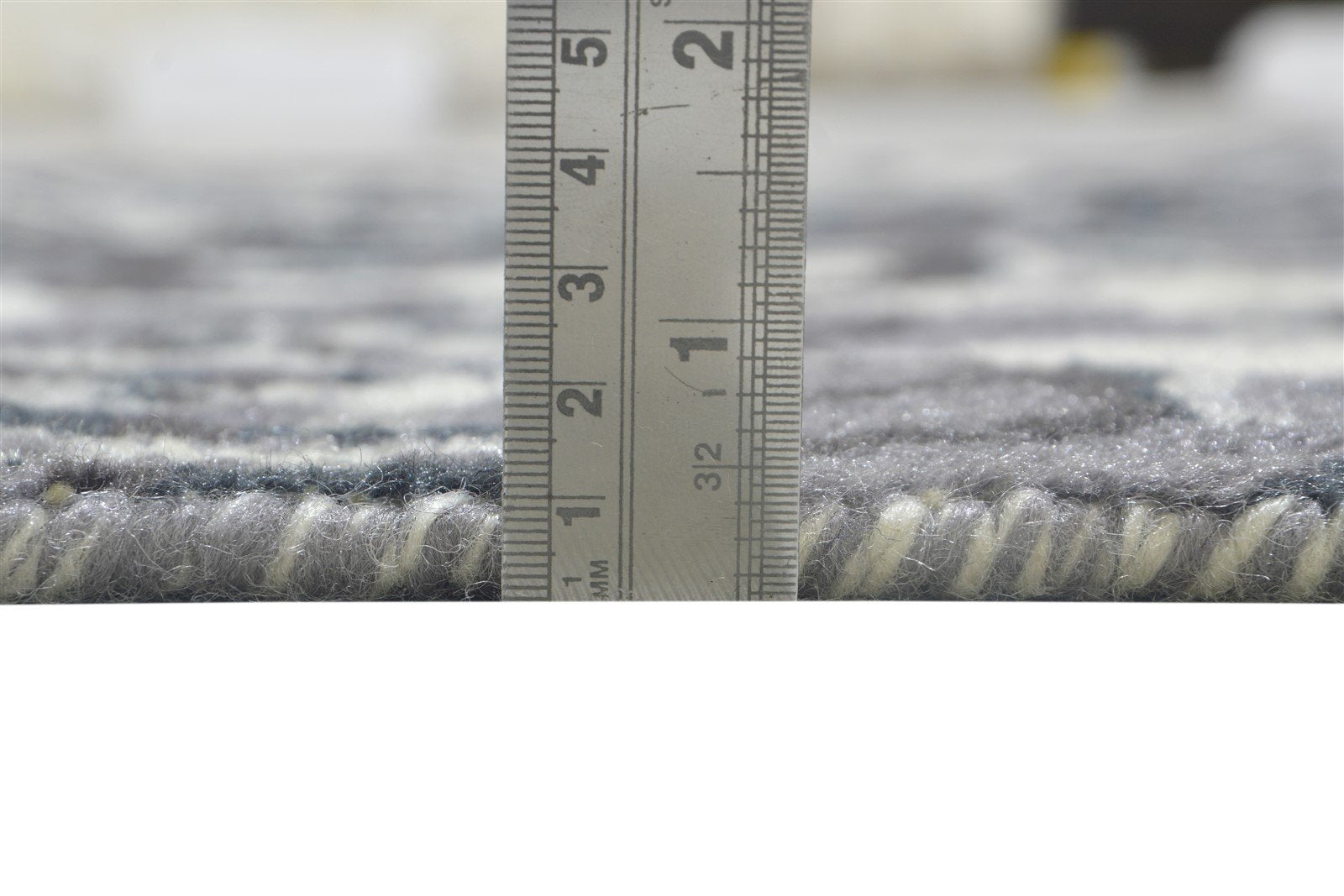 Charcoal Pet Yarn Rug 4X8 Modern Hand Knotted Moroccan Damask Room Size Runner   7864099668117