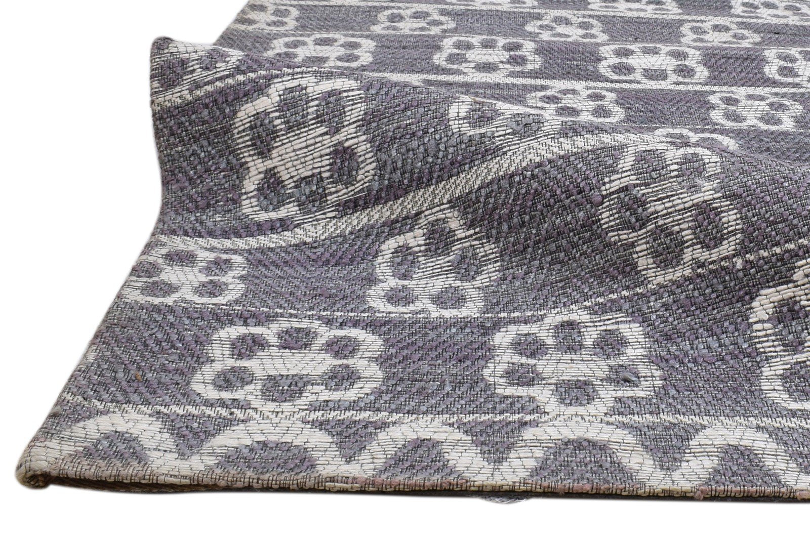 Charcoal Silk Rug 5X8 Modern Jacquard Loom Scandinavian Floral Room Size Carpet   7860700119189
