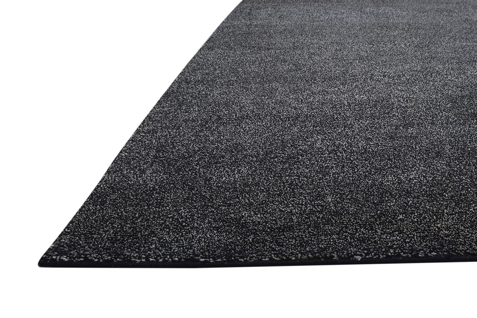 Charcoal Wool / Linen Rug 7X10 Modern Hand Knotted Scandinavian Solid Large   7864360272021