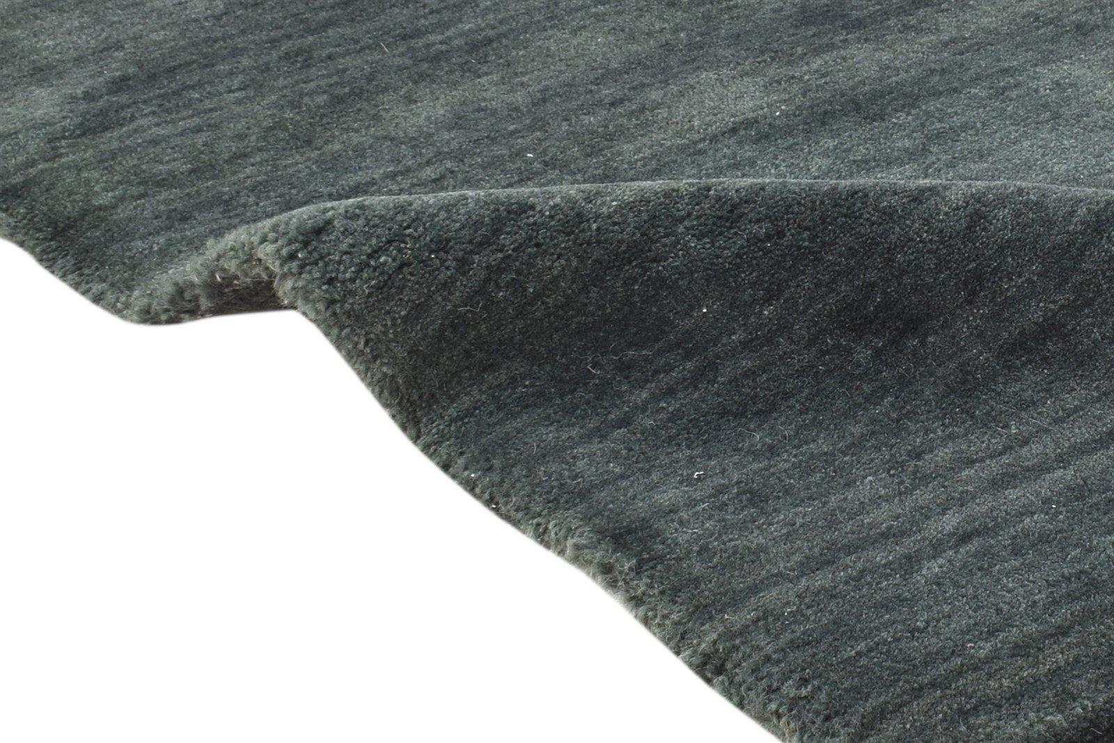 Charcoal Wool Rug 2' X 3' Modern Hand Knotted Scandinavian Solid Small Carpet   7865051086997