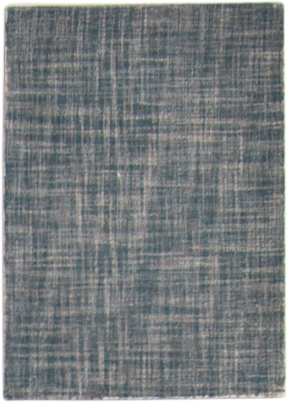 Charcoal Wool Rug 2' X 3' Modern Hand Tufted Scandinavian Solid Small Carpet   7864140693653