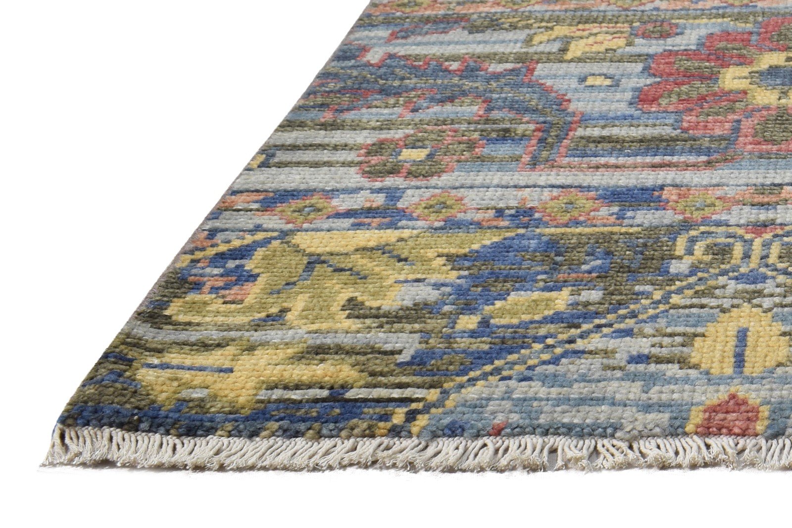 Charcoal Wool Rug 2X2 Persian Hand Knotted Heriz-Indian Oriental Small Carpet   7864927813781