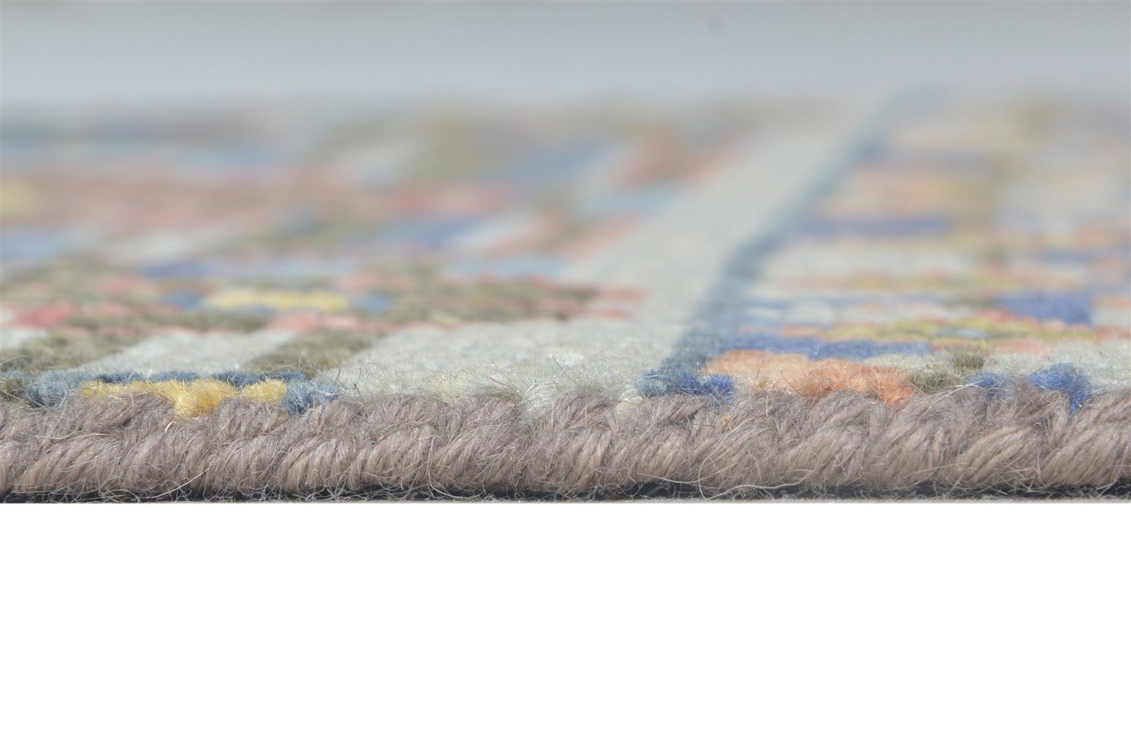 Charcoal Wool Rug 2X2 Persian Hand Knotted Heriz-Indian Oriental Small Carpet   7864927813781