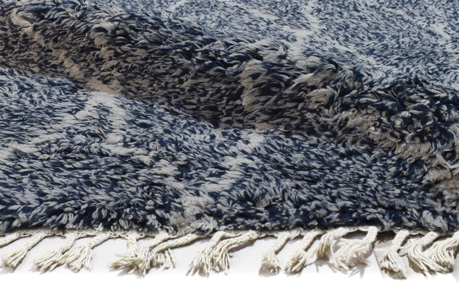 Charcoal Wool Rug 5' X 9' Modern Hand Knotted Moroccan Abstract Room Size Carpet   7864313381013