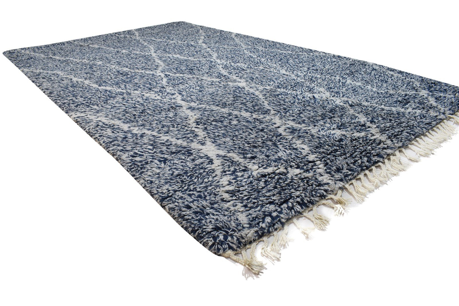 Charcoal Wool Rug 5' X 9' Modern Hand Knotted Moroccan Abstract Room Size Carpet   7864313381013