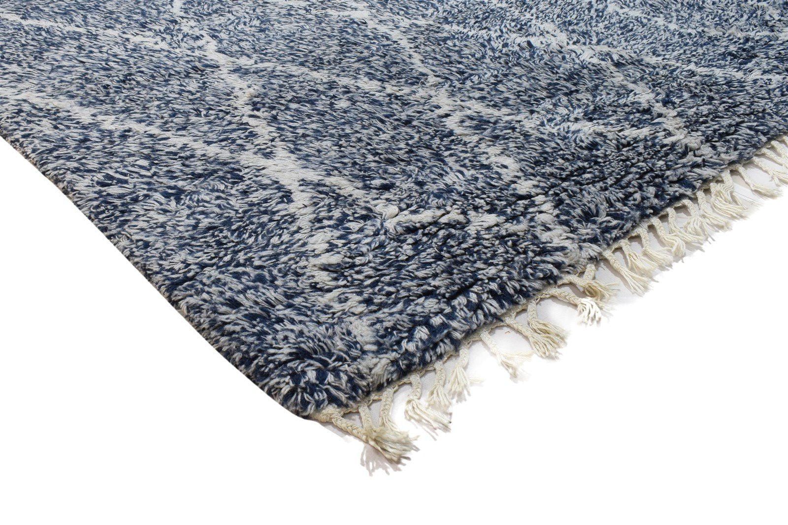Charcoal Wool Rug 5' X 9' Modern Hand Knotted Moroccan Abstract Room Size Carpet   7864313381013