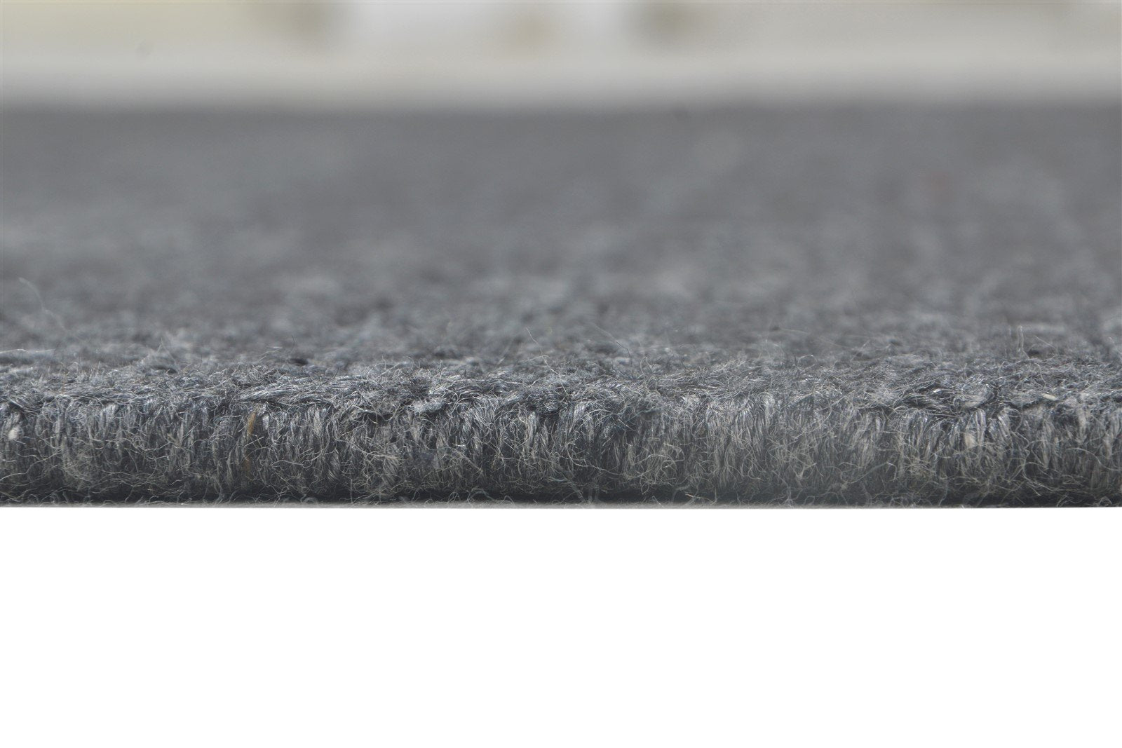 Charcoal Wool / Silk Rug 4X6 Modern Hand Woven Scandinavian Solid Room Size   7864223498389