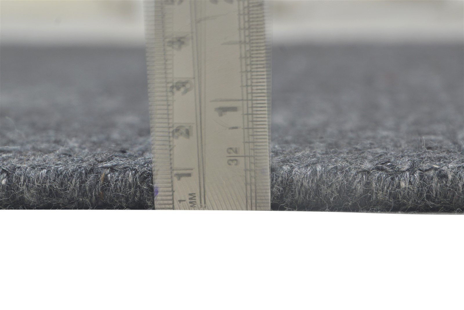 Charcoal Wool / Silk Rug 4X6 Modern Hand Woven Scandinavian Solid Room Size   7864223498389