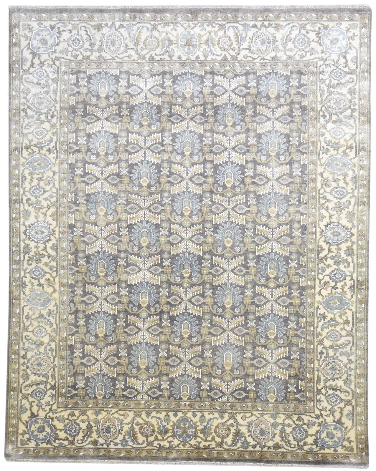 Chocolate Wool Rug 8' X 10' Persian Hand Knotted Herati Oriental Large Carpet   7864192696469
