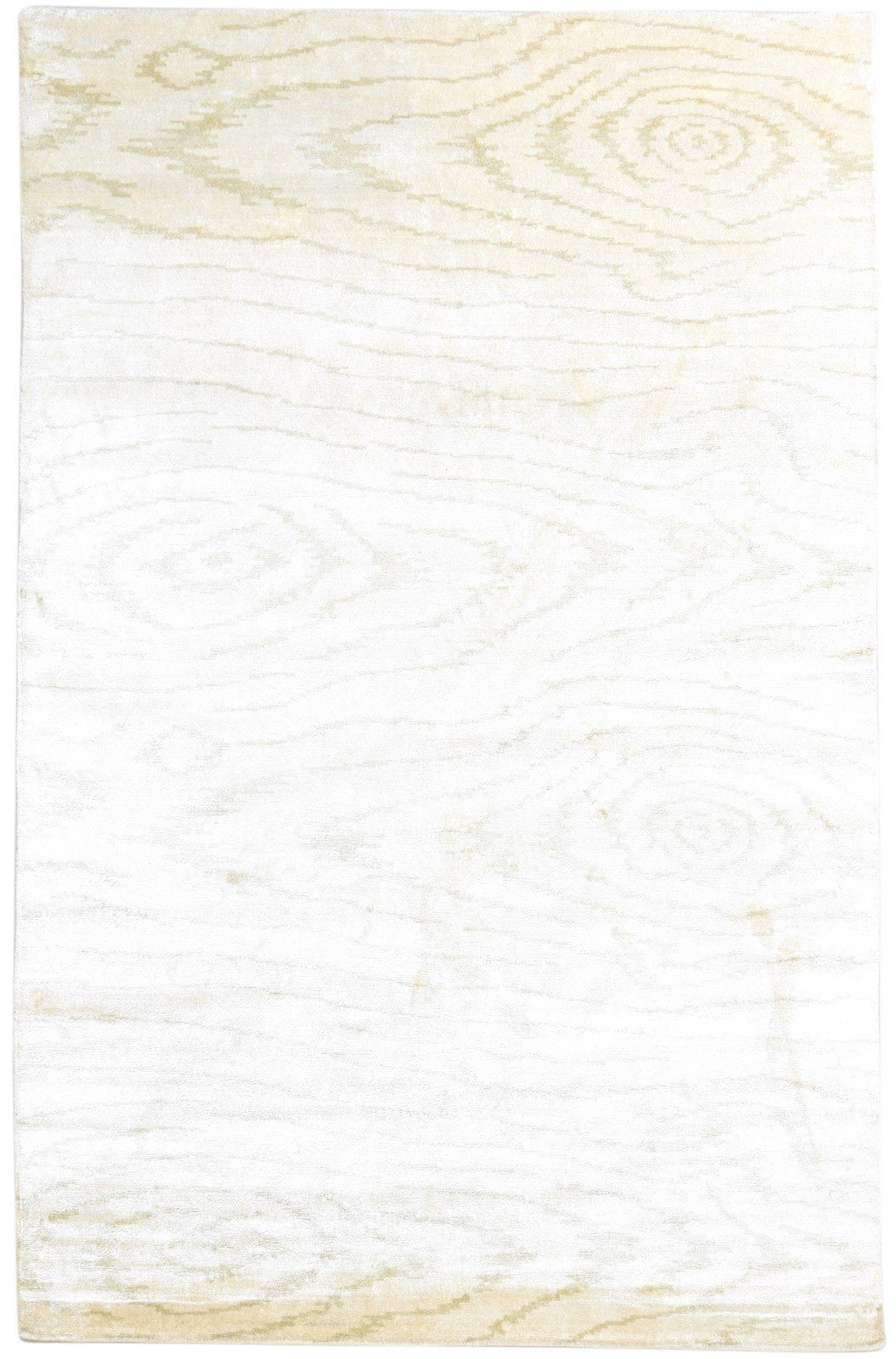 Cream Silk Rug 6' X 9' Modern Hand Knotted American Swirls Room Size Carpet   7865067274389