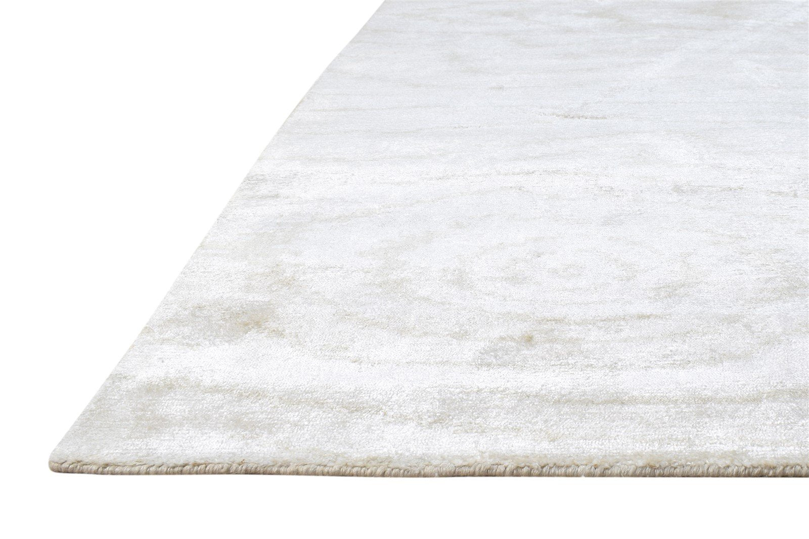 Cream Silk Rug 6' X 9' Modern Hand Knotted American Swirls Room Size Carpet   7865067274389