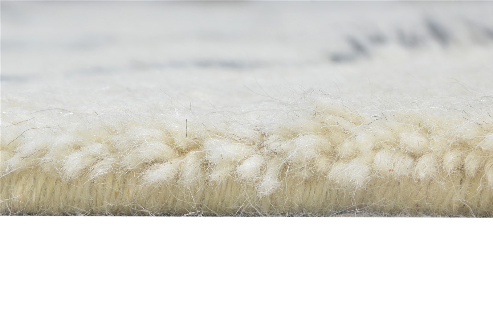 Cream Wool Rug 5' X 7' Modern Hand Knotted Moroccan Modern Room Size Carpet   7865140019349