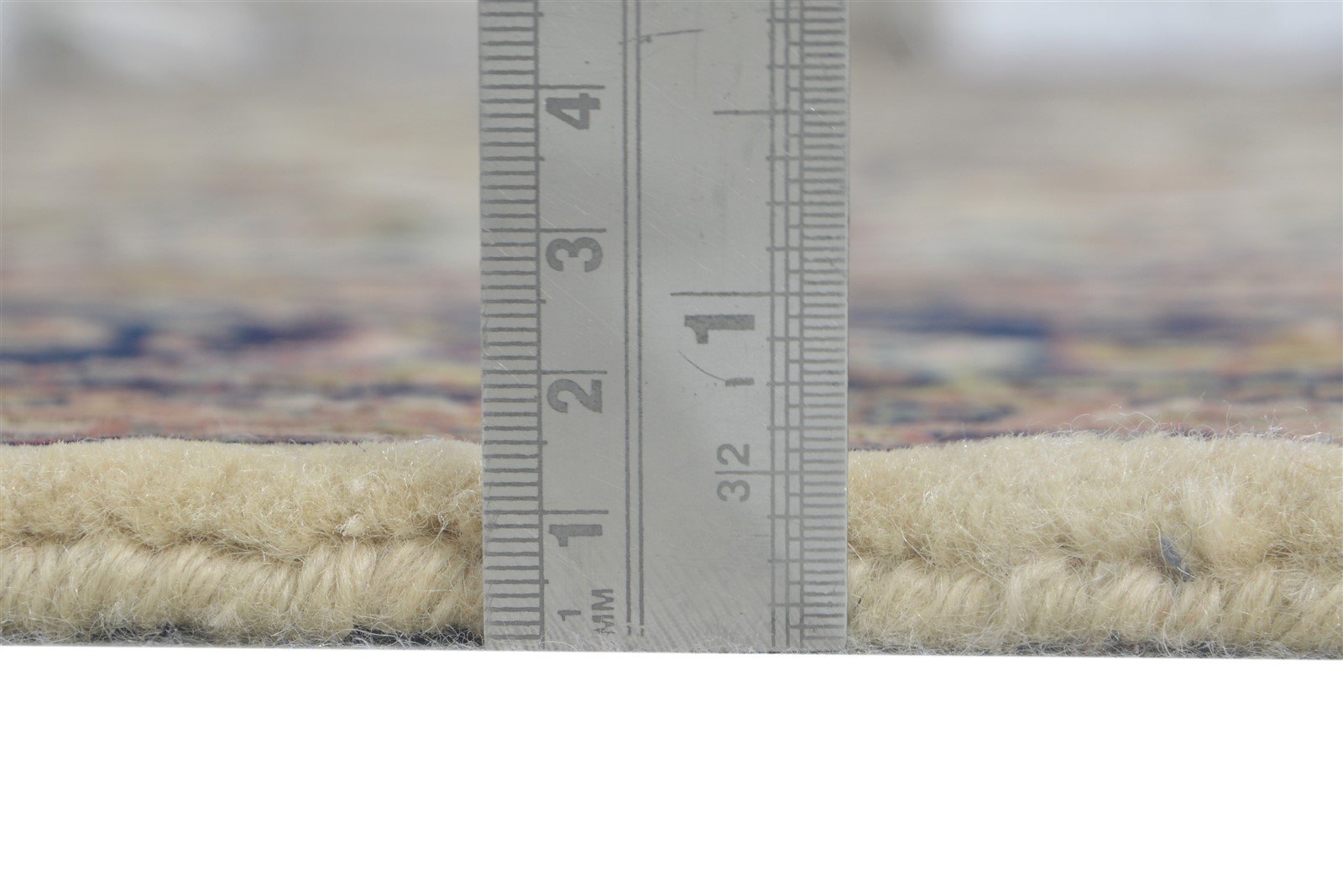 Cream Wool Rug 8' X 11' Persian Hand Knotted Mir Oriental Large Carpet   7864632148117