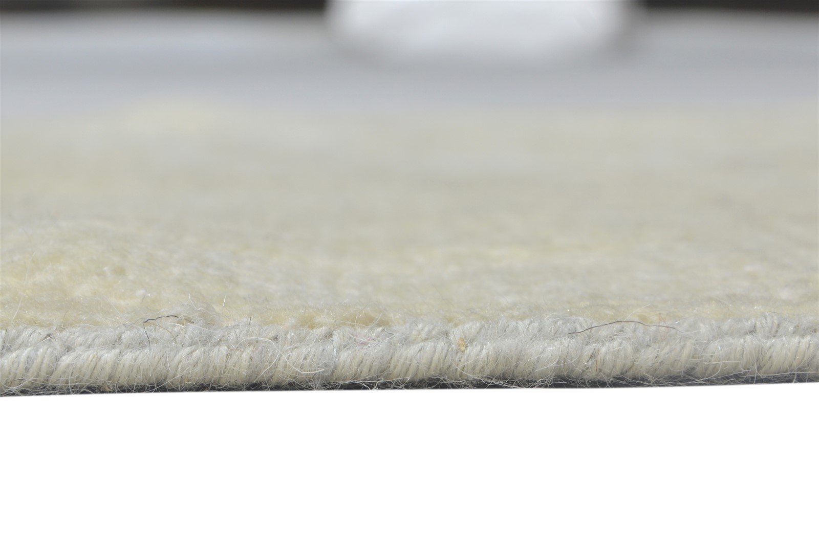 Crystie Beige Wool Silk Rug 3X3 Persian Hand Knotted Oushak Oriental   7864117887125