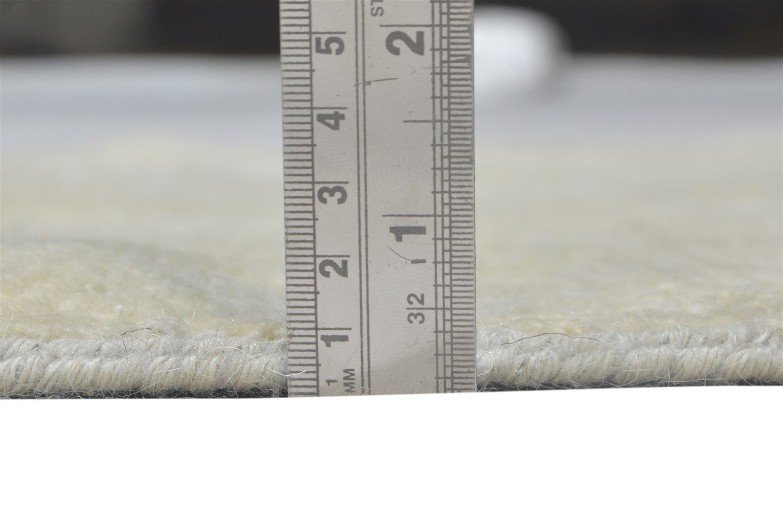 Crystie Beige Wool Silk Rug 3X3 Persian Hand Knotted Oushak Oriental   7864117887125