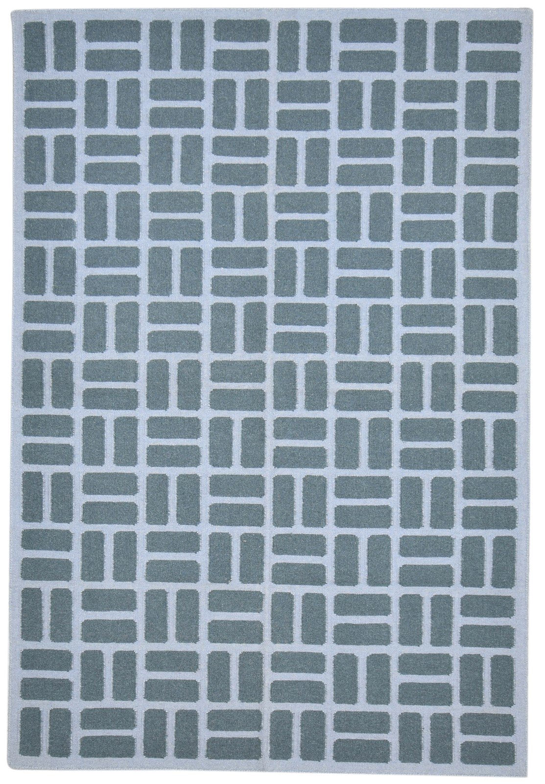 Dark Grey Wool Rug 5' X 8' Modern Dhurrie Moroccan Geometric Room Size Carpet   7864391663765