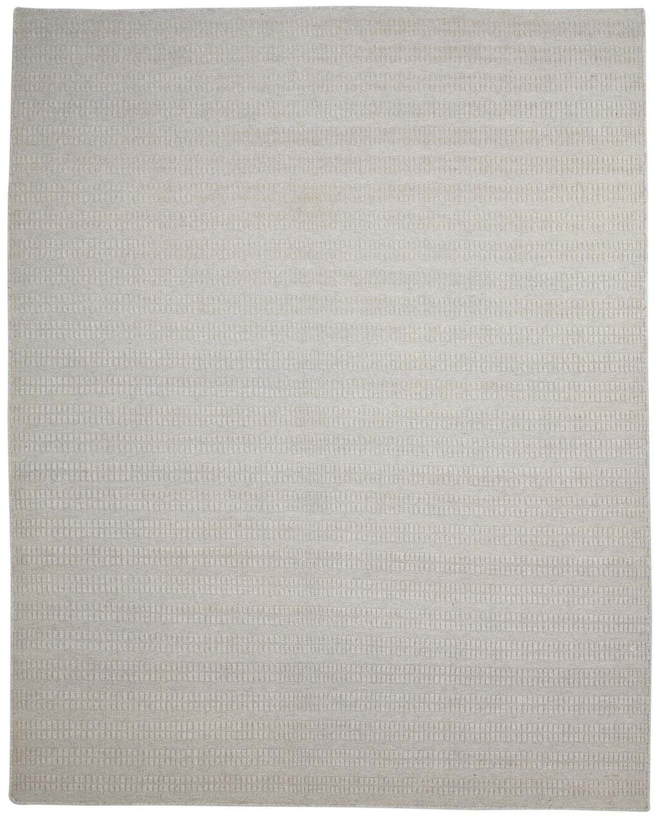 Dark Grey Wool Rug 8' X 10' Modern Hand Woven Scandinavian Striped Large Carpet   7864789598357