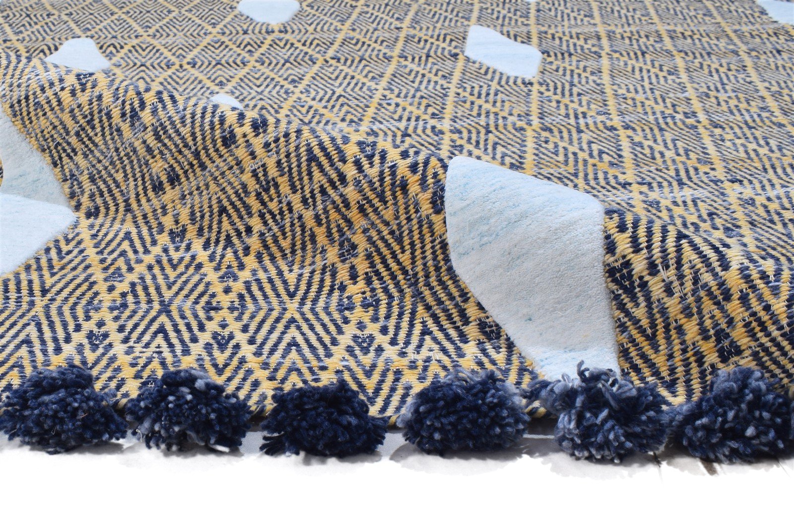 Deeanne Pet Yarn Brown Rug 5X8 Modern Jacquard Loom Moroccan Diamond   7864164974741