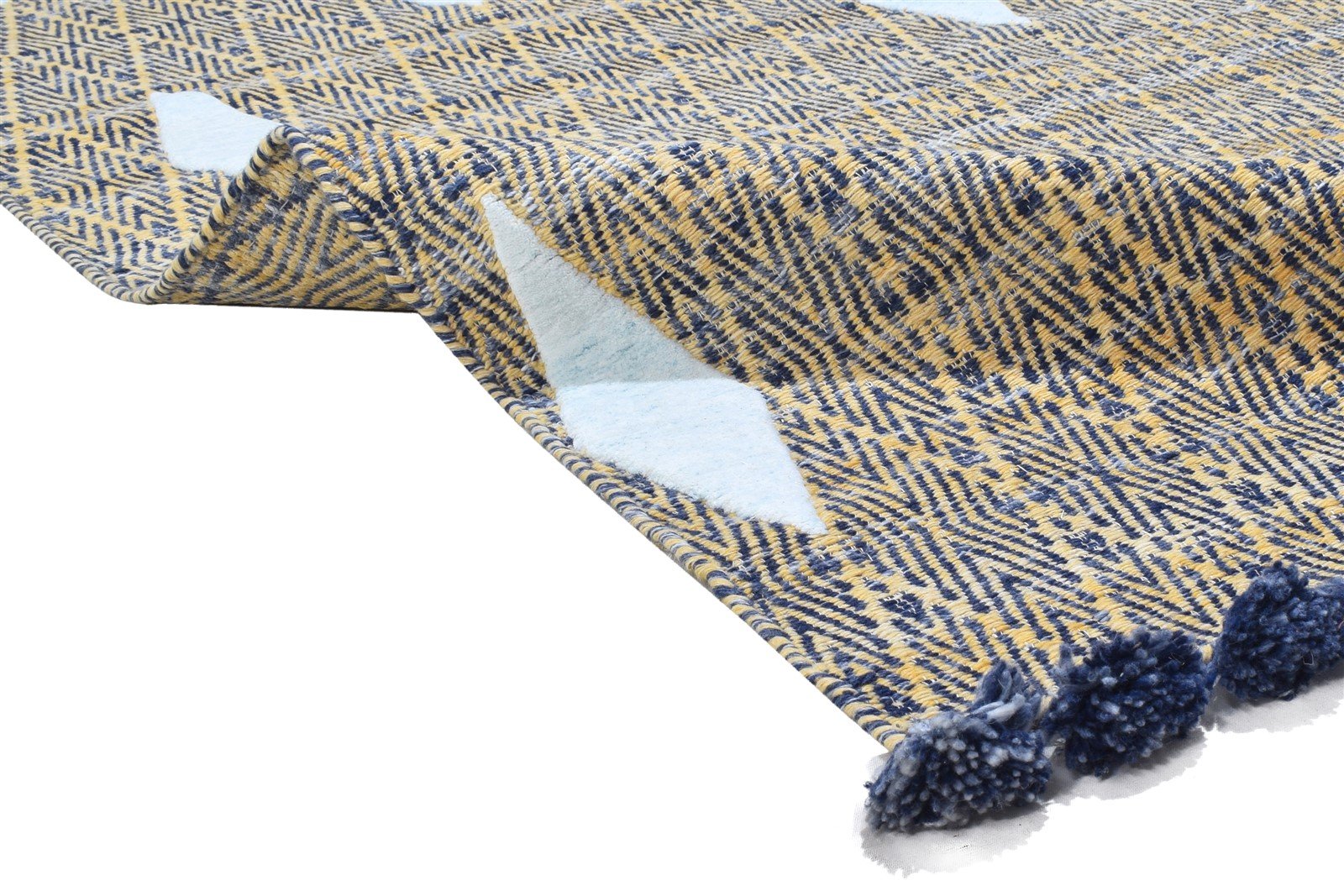 Deeanne Pet Yarn Brown Rug 5X8 Modern Jacquard Loom Moroccan Diamond   7864164974741