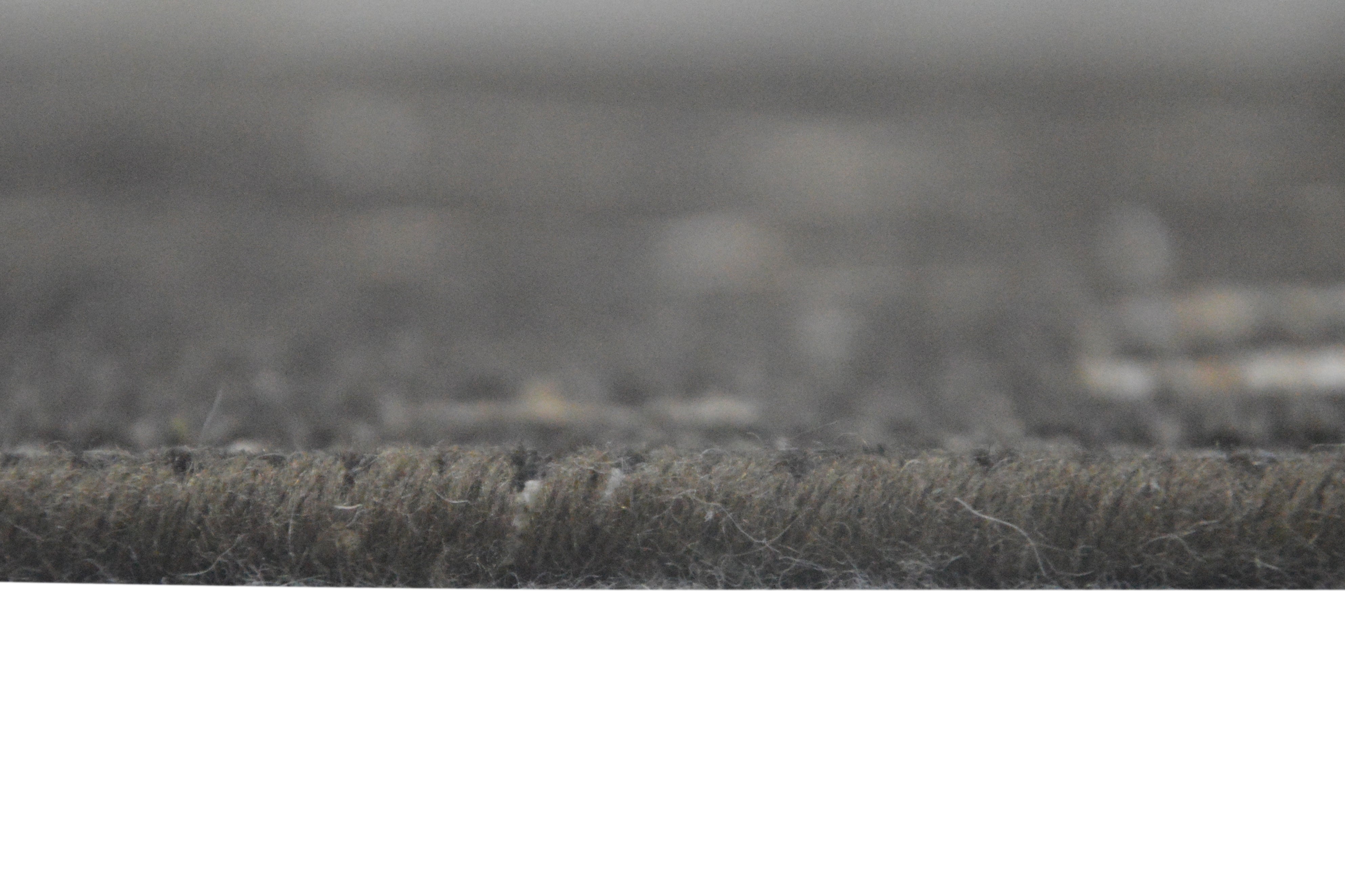 Derrik Charcoal Black Hand-Knotted Wool Oushak Rug   8908586451093