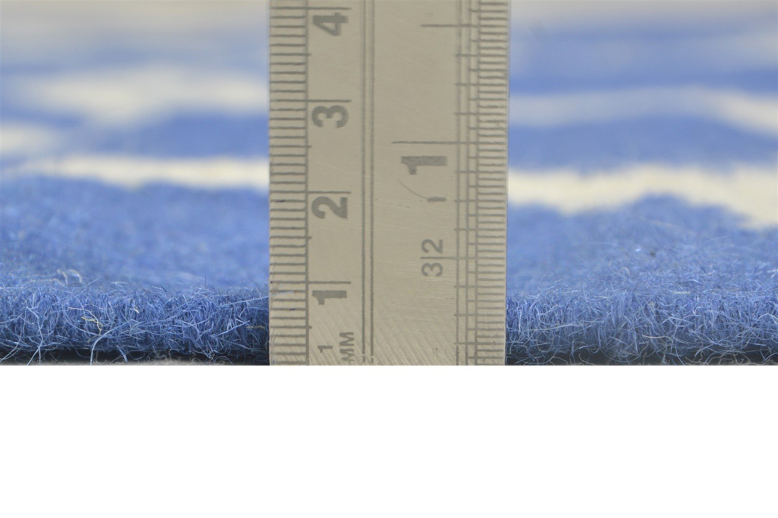 Dhurrie Blue Wool Rug 5' X 7' Modern Moroccan Trellis Room Size Carpet   7864375083157