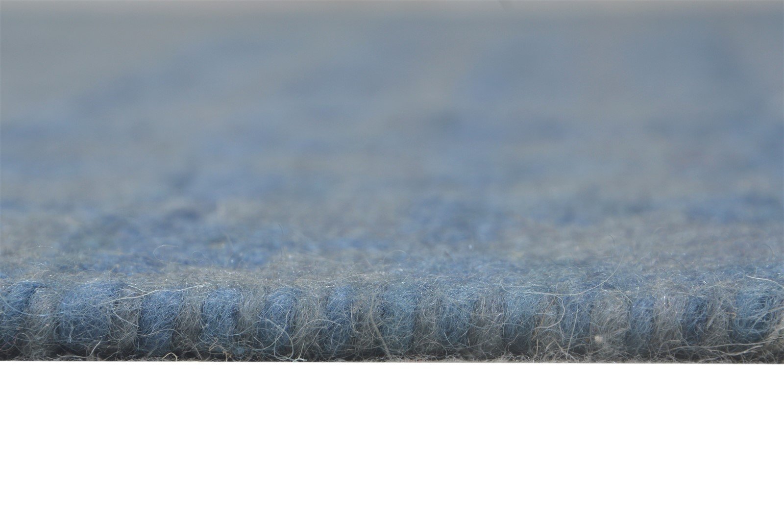 Dhurrie Blue Wool Rug 5' X 8' Modern Scandinavian Abstract Room Size Carpet   7865189367957