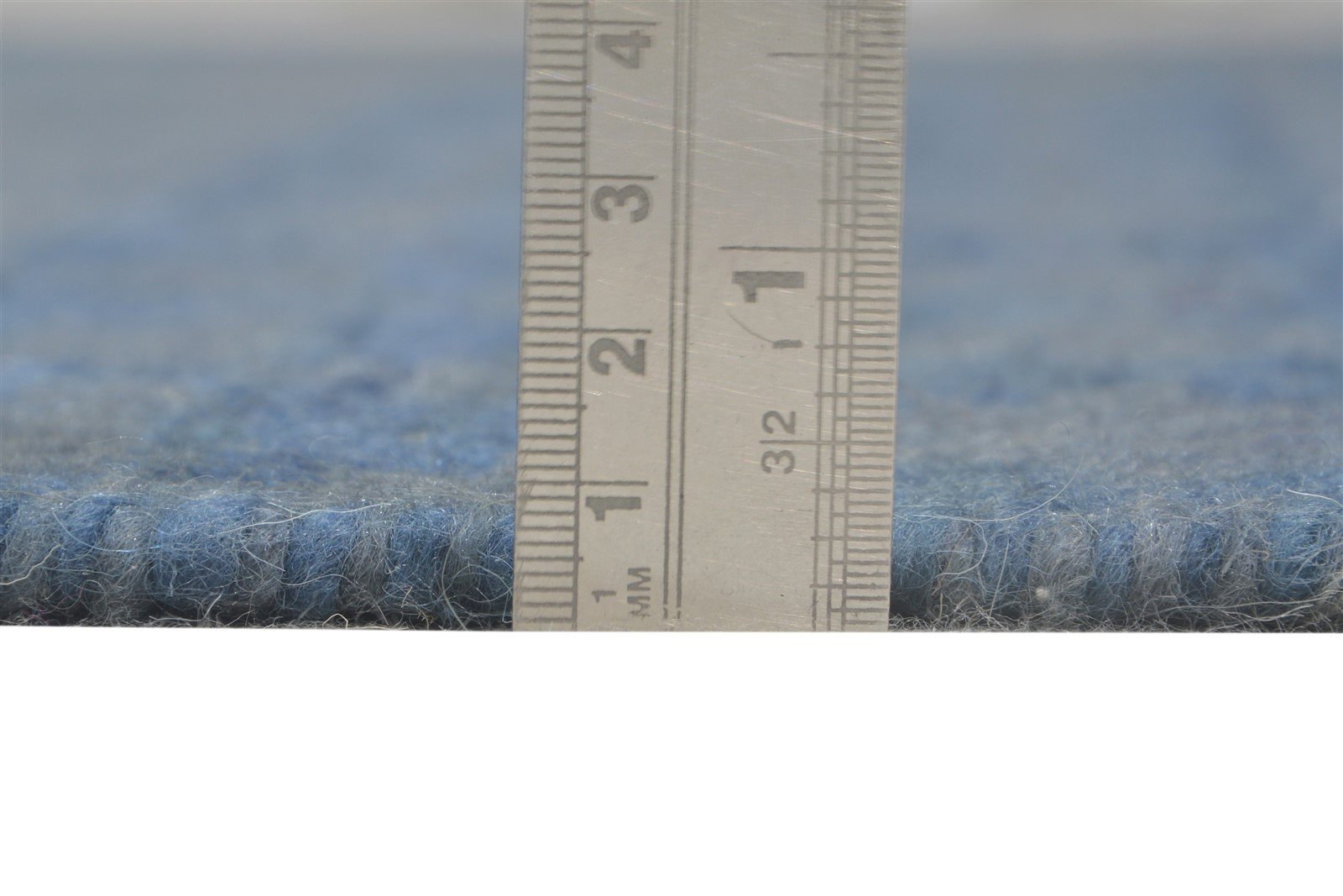 Dhurrie Blue Wool Rug 5' X 8' Modern Scandinavian Abstract Room Size Carpet   7865189367957