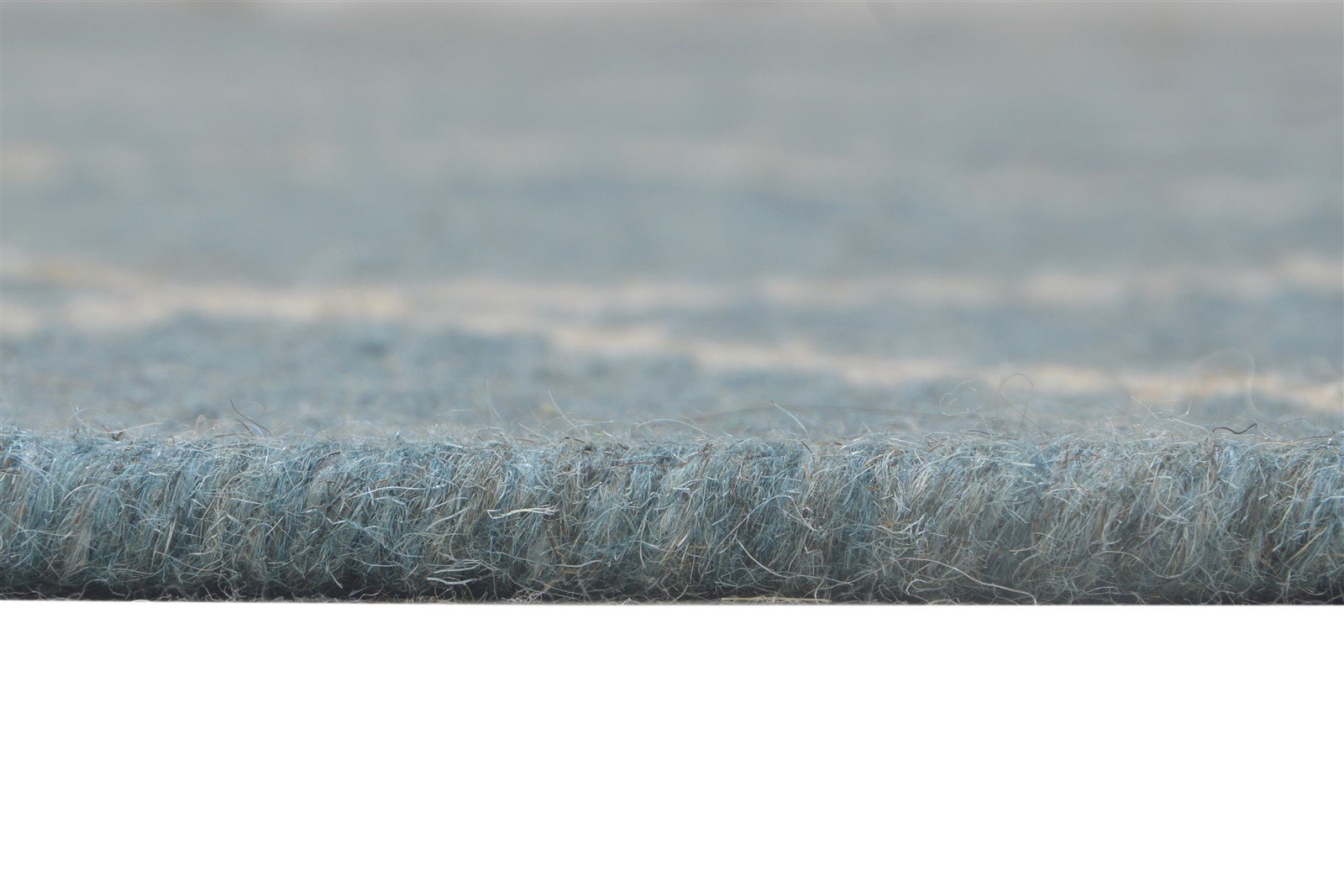 Dhurrie Blue Wool Rug 6' X 7' Modern Moroccan Diamond Large Carpet   7864815878293