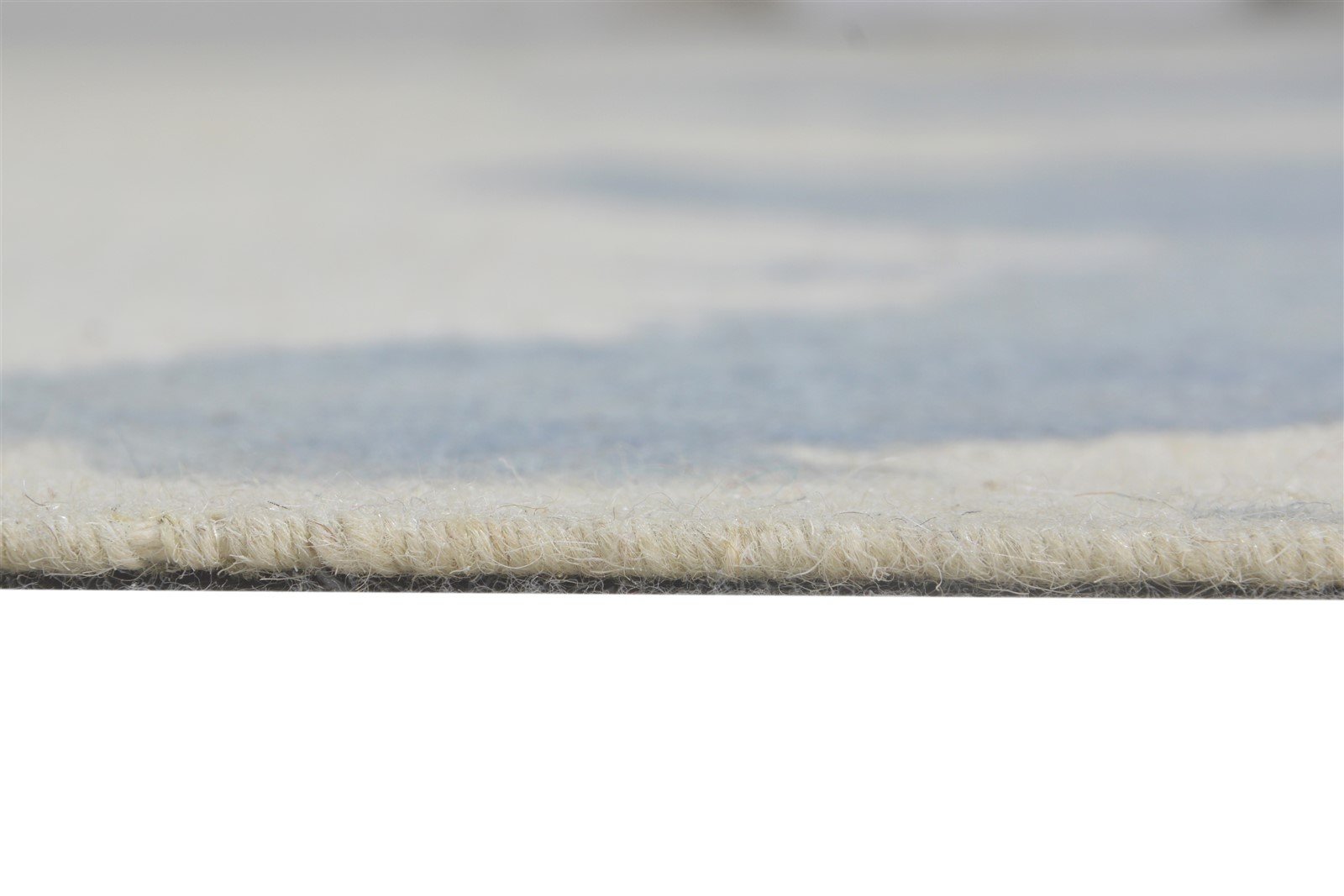 Dhurrie Blue Wool Rug 6' X 8' Modern American Abstract Room Size Carpet   7865189826709
