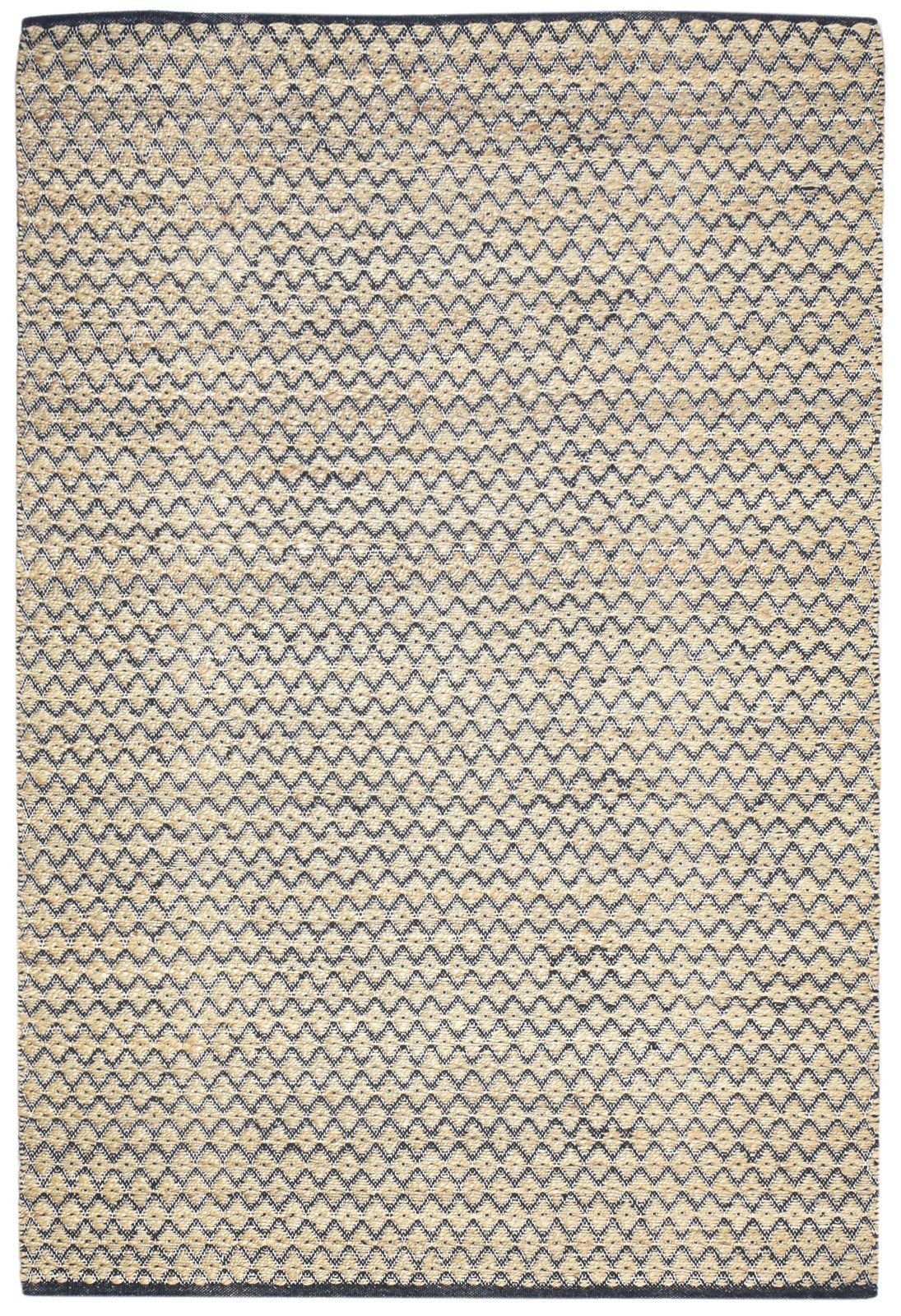 Dhurrie Brown Jute Rug 5' X 8' Modern Scandinavian Diamond Room Size Carpet   7864469586069