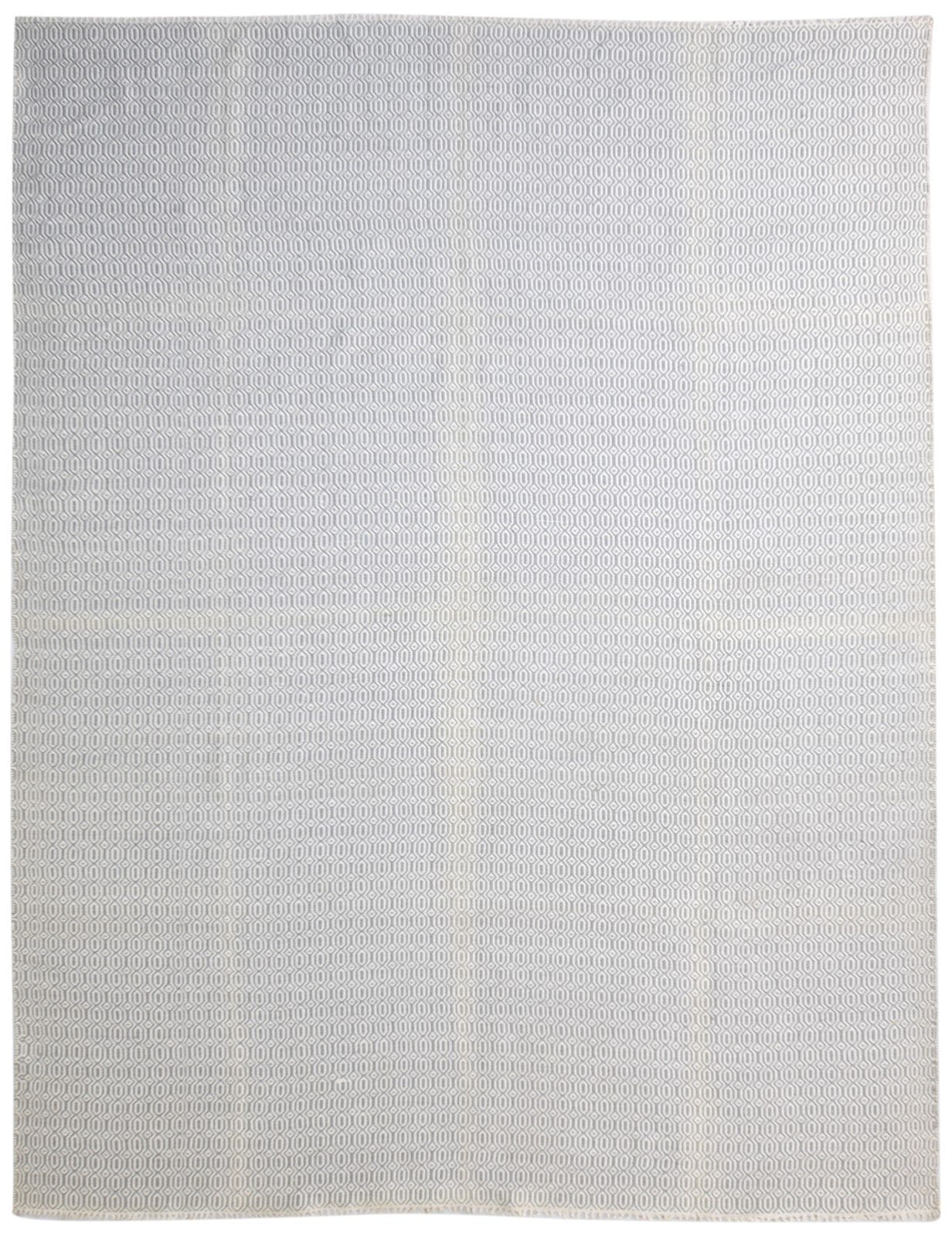 Dhurrie Grey Wool Rug 8' X 10' Modern Scandinavian Solid Large Carpet   7865189204117
