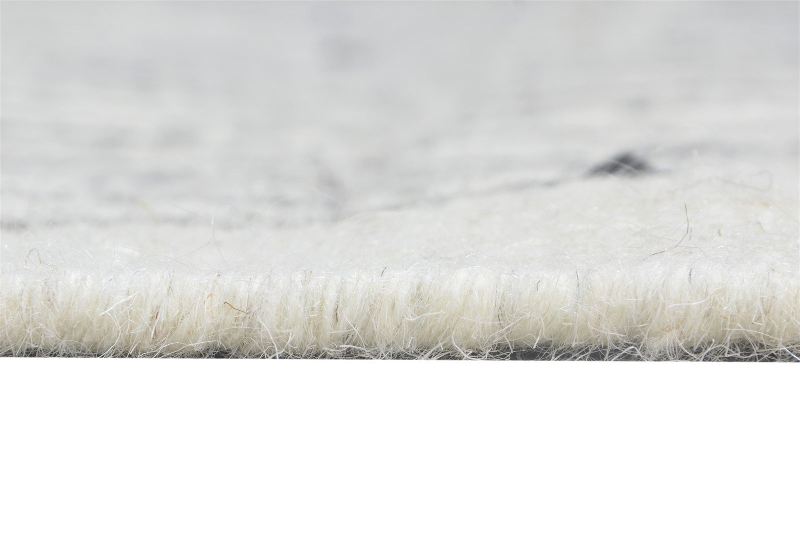 Dhurrie Ivory Wool Rug 5' X 8' Modern Scandinavian Abstract Room Size Carpet   7865140576405