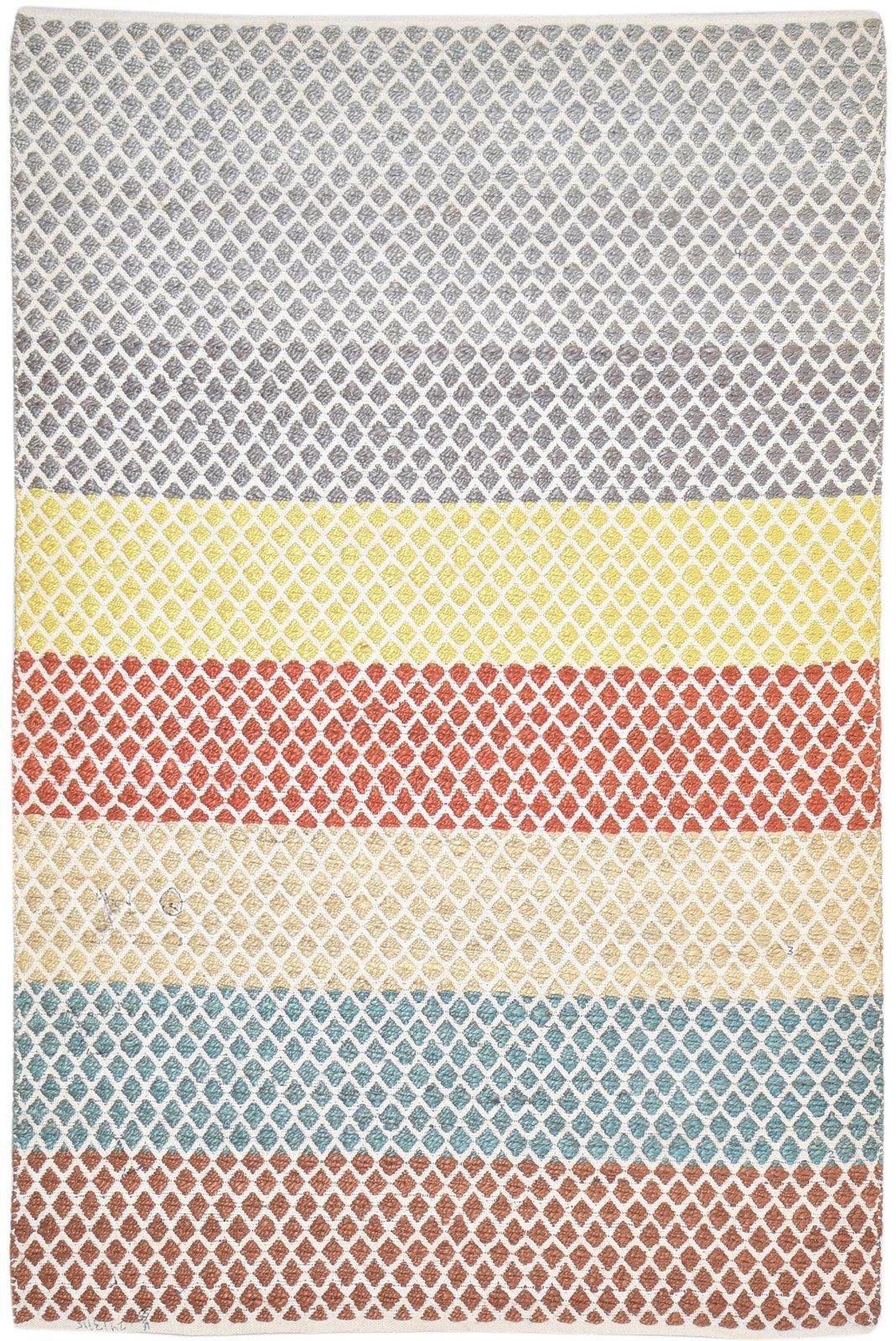 Dhurrie Multi Color Jute Rug 5' X 8' Modern Bohemian Chevron Room Size Carpet   7864480268437