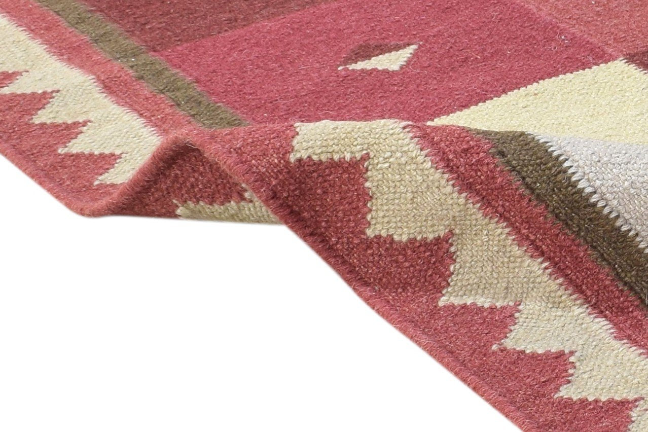 Gwenny Dhurrie Multi Wool Rug 3' X 5' Persian Southwestern Oriental   7864988696725