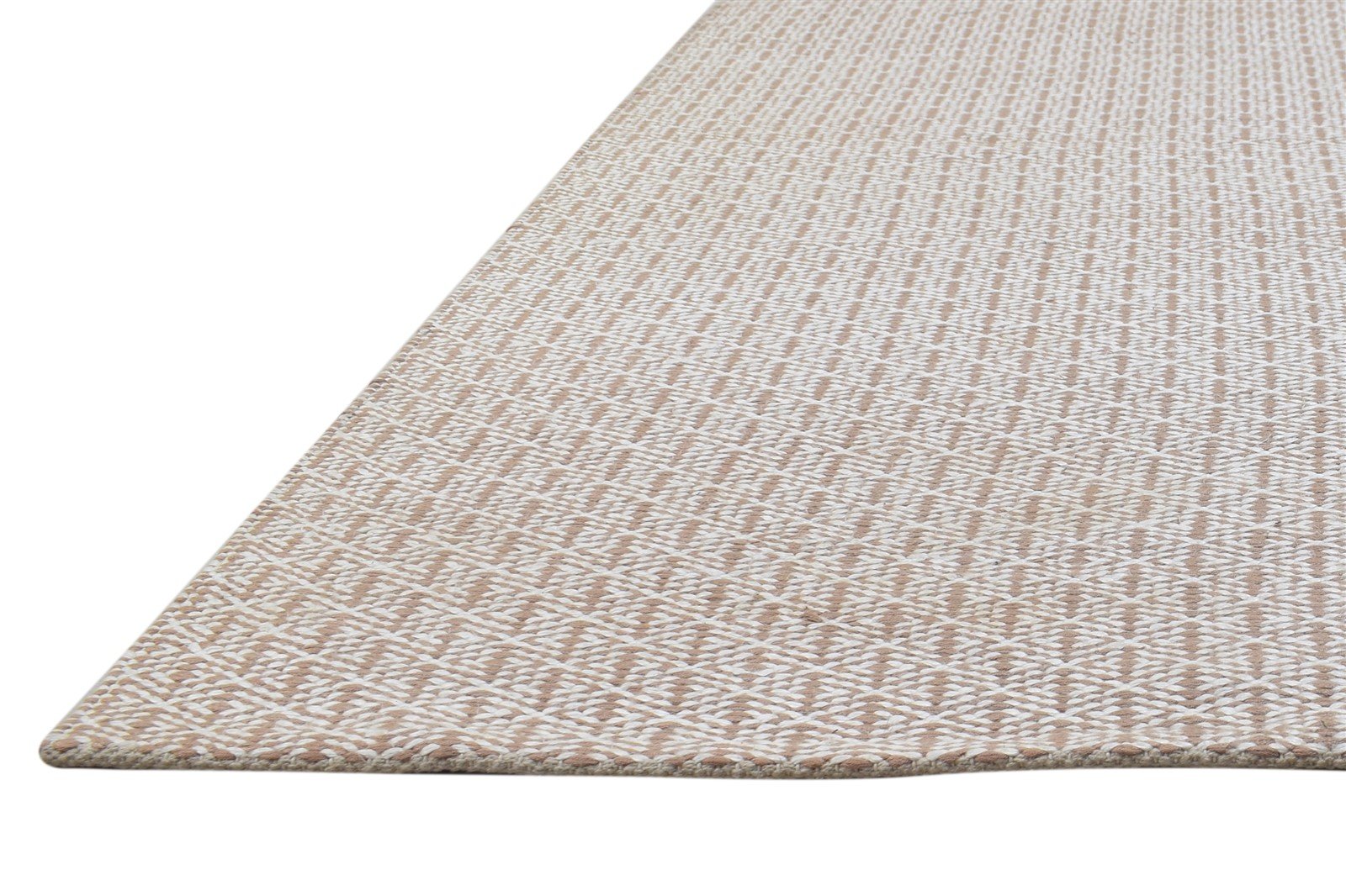 Dhurrie Silver Silk Rug 5' X 8' Modern Scandinavian Trellis Room Size Carpet   7864487936149