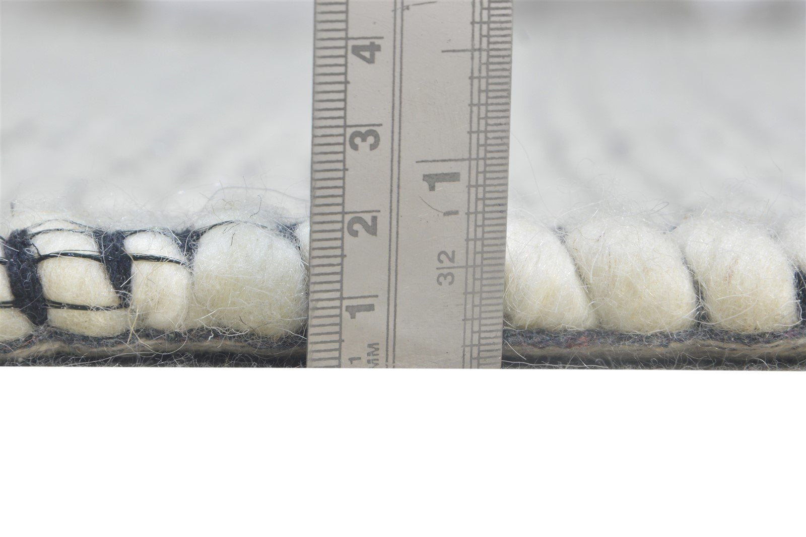 Doralin Cream Wool Rug 5' X 8' Modern Jacquard Loom Scandinavian Nordic   7864586076309