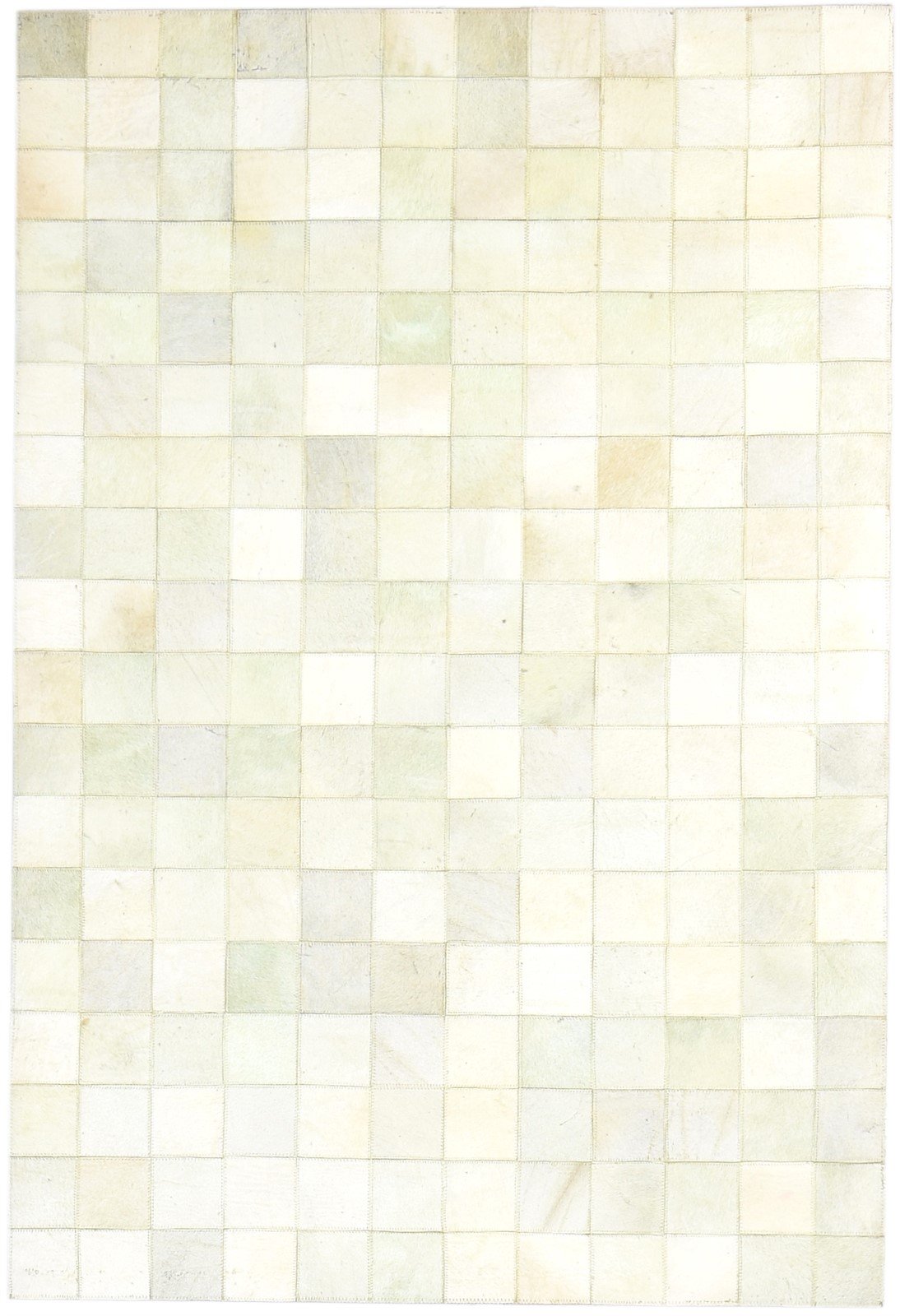 Flatweave Beige Leather Rug 4X6 Modern Scandinavian Geometric Room Size Carpet   7864580636821