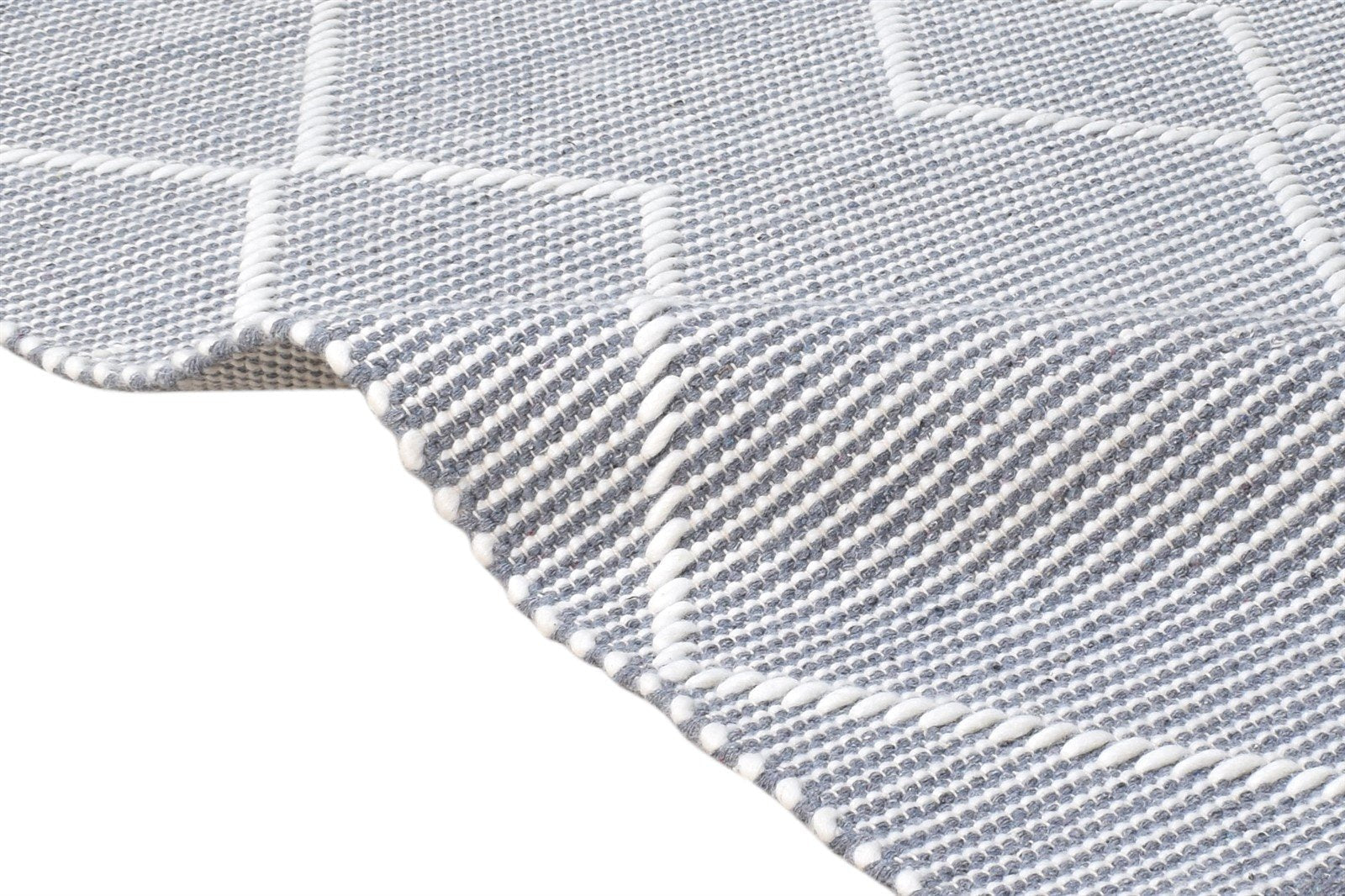Gavrielle Charcoal New Zealand Wool Rug 3X4 Modern Hand Woven Scandinavian Geometric   7865178849429